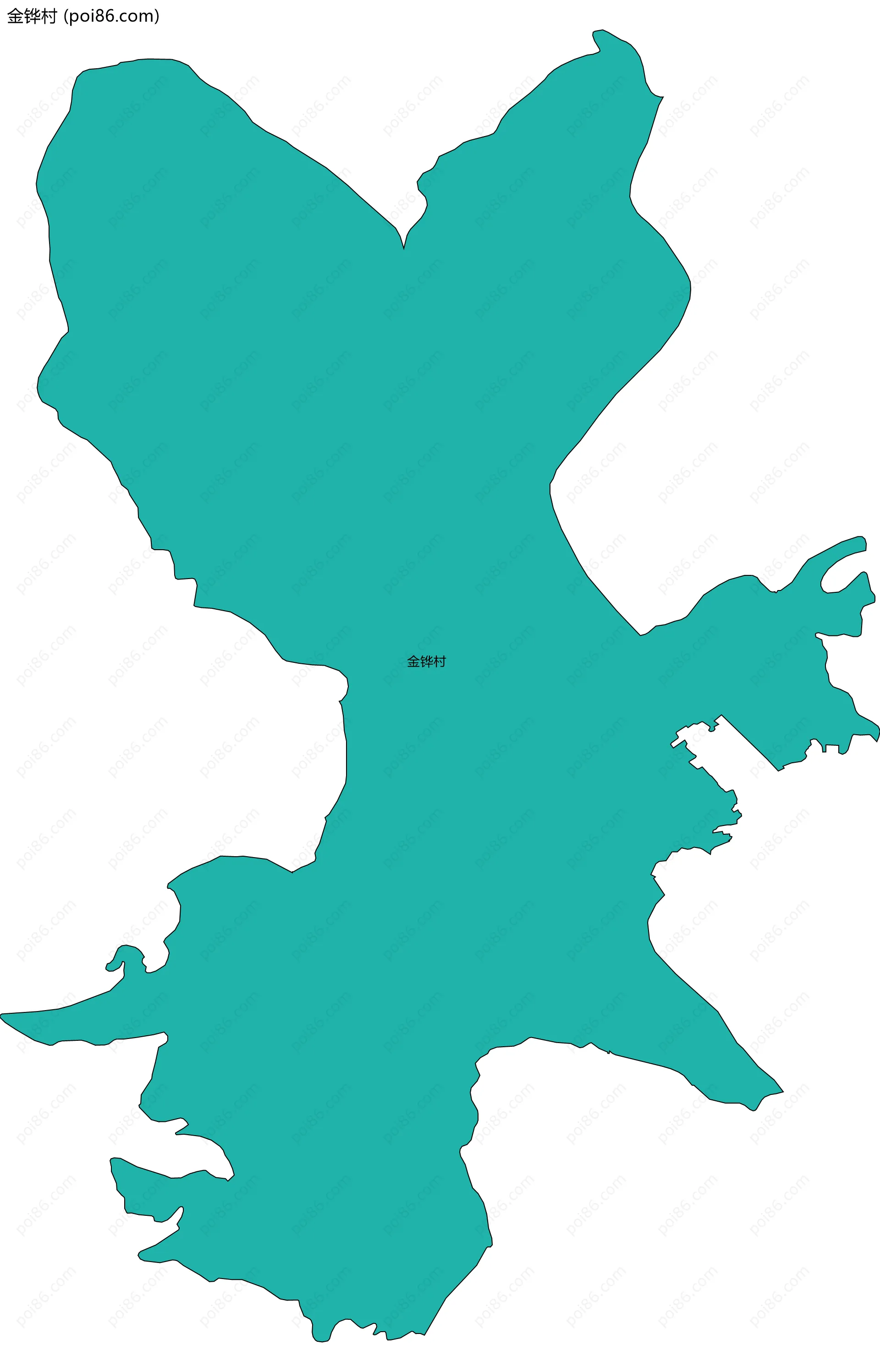 金铧村边界地图