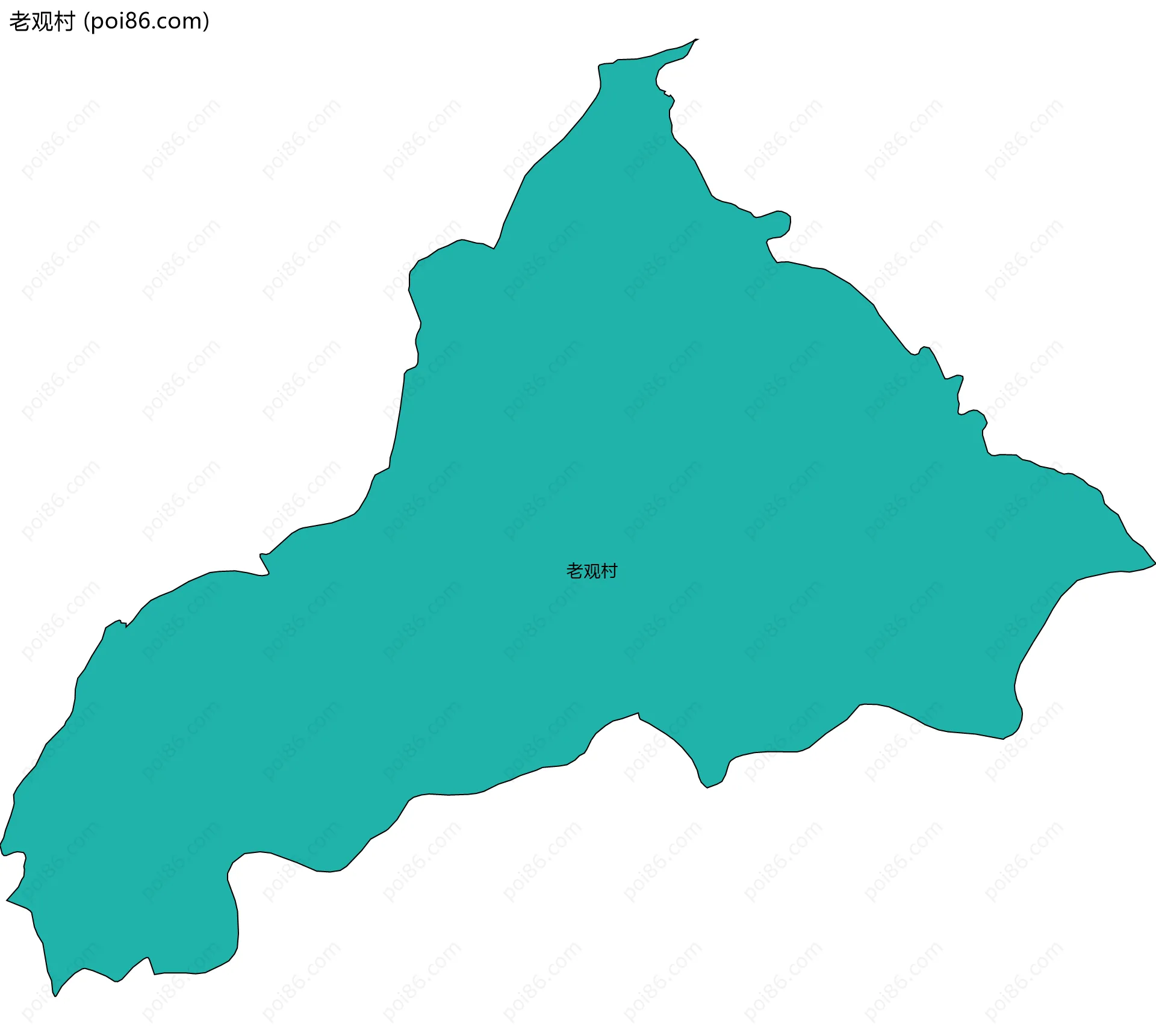 老观村边界地图