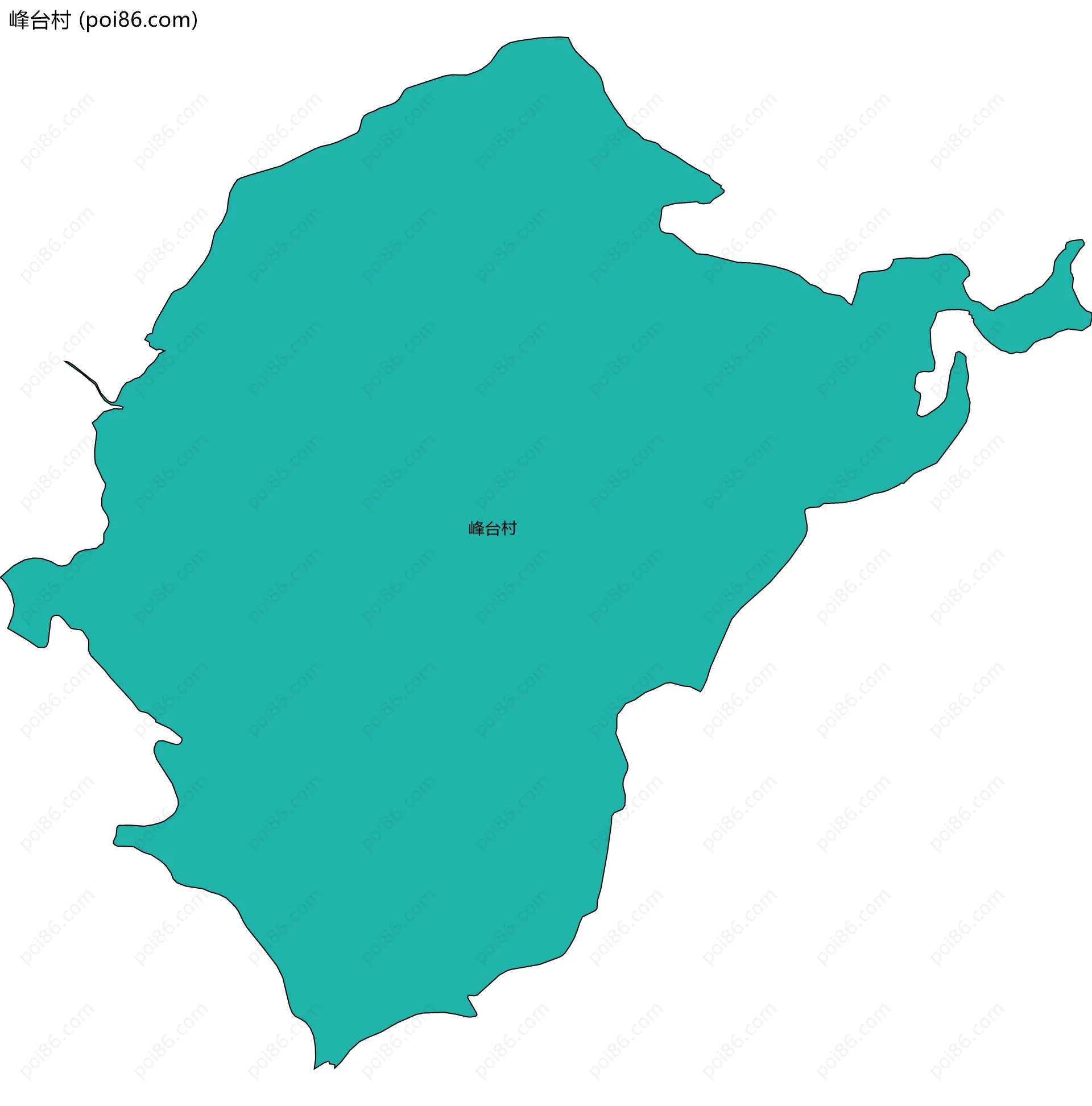 峰台村边界地图