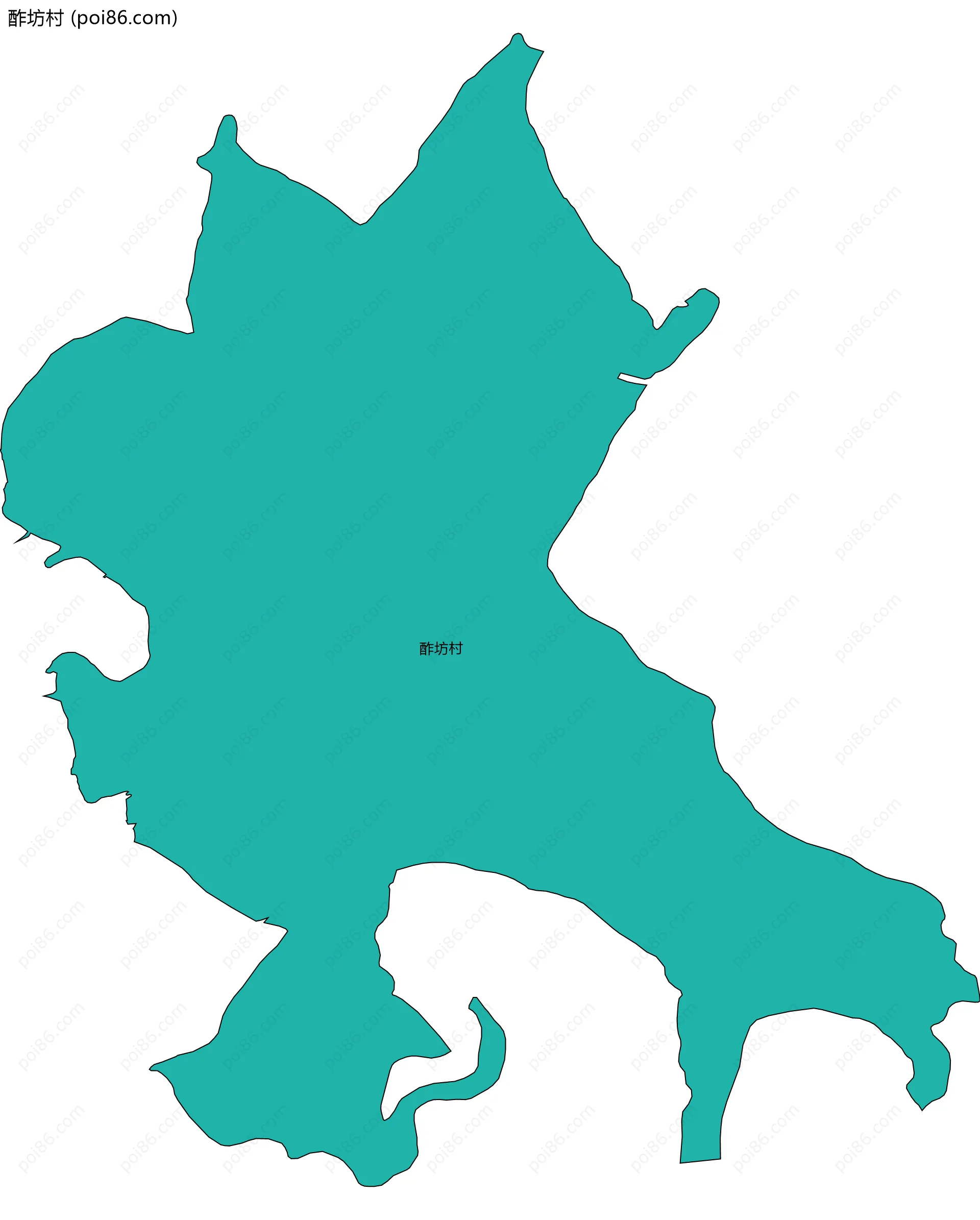 酢坊村边界地图