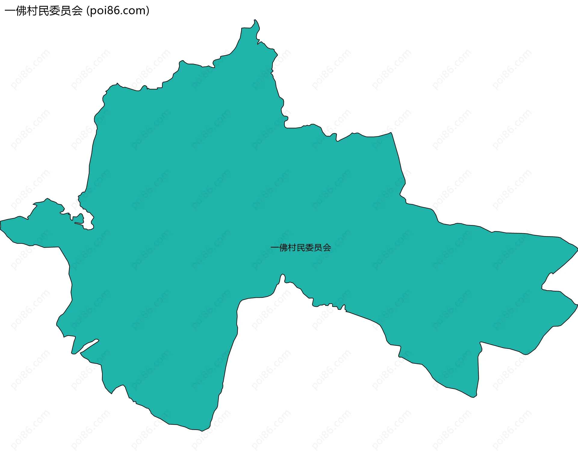 一佛村民委员会边界地图