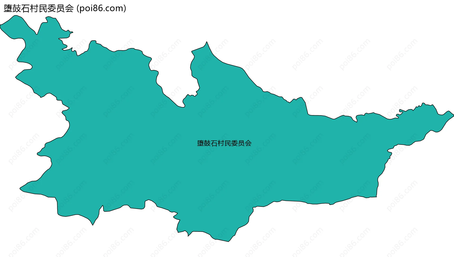 堕鼓石村民委员会边界地图