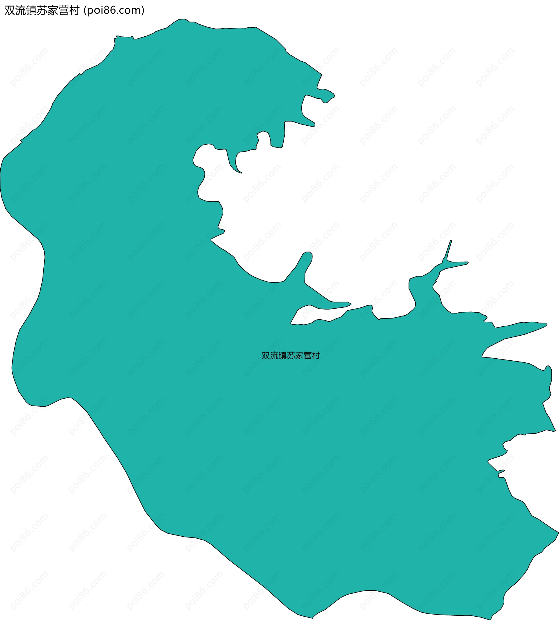 双流镇苏家营村边界地图