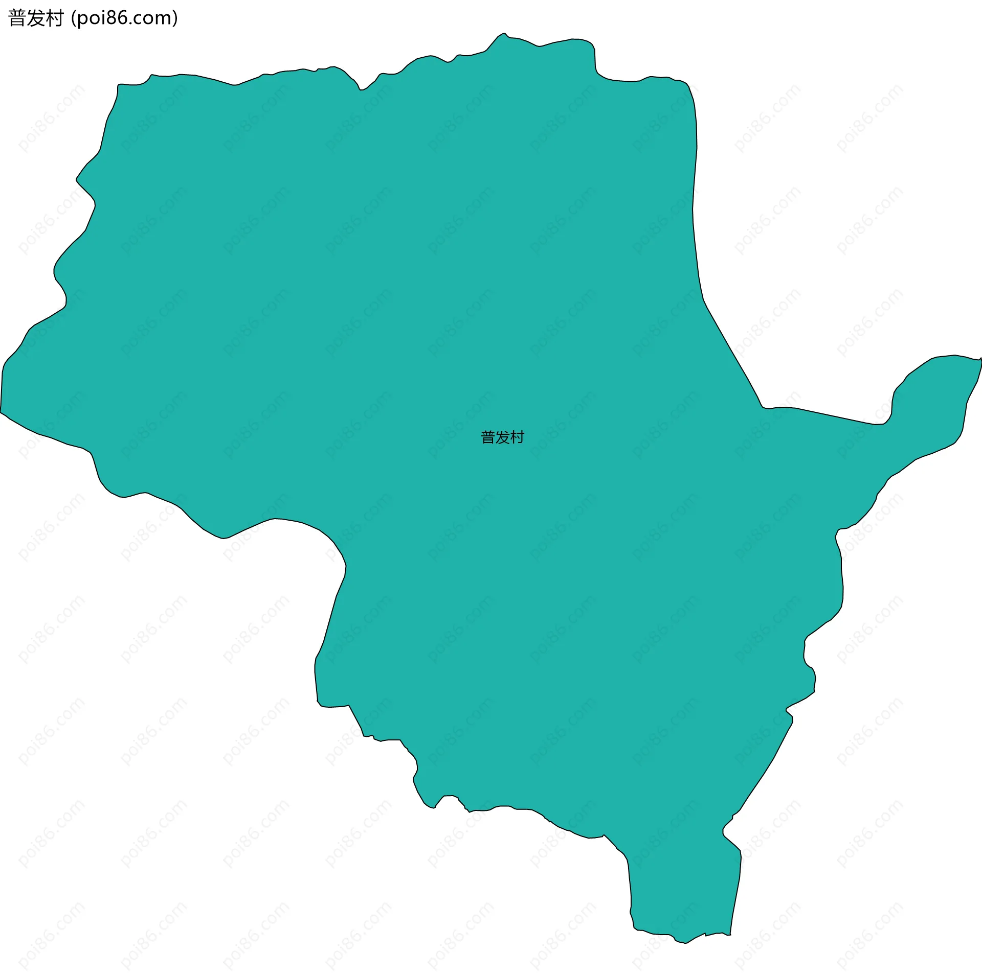 普发村边界地图