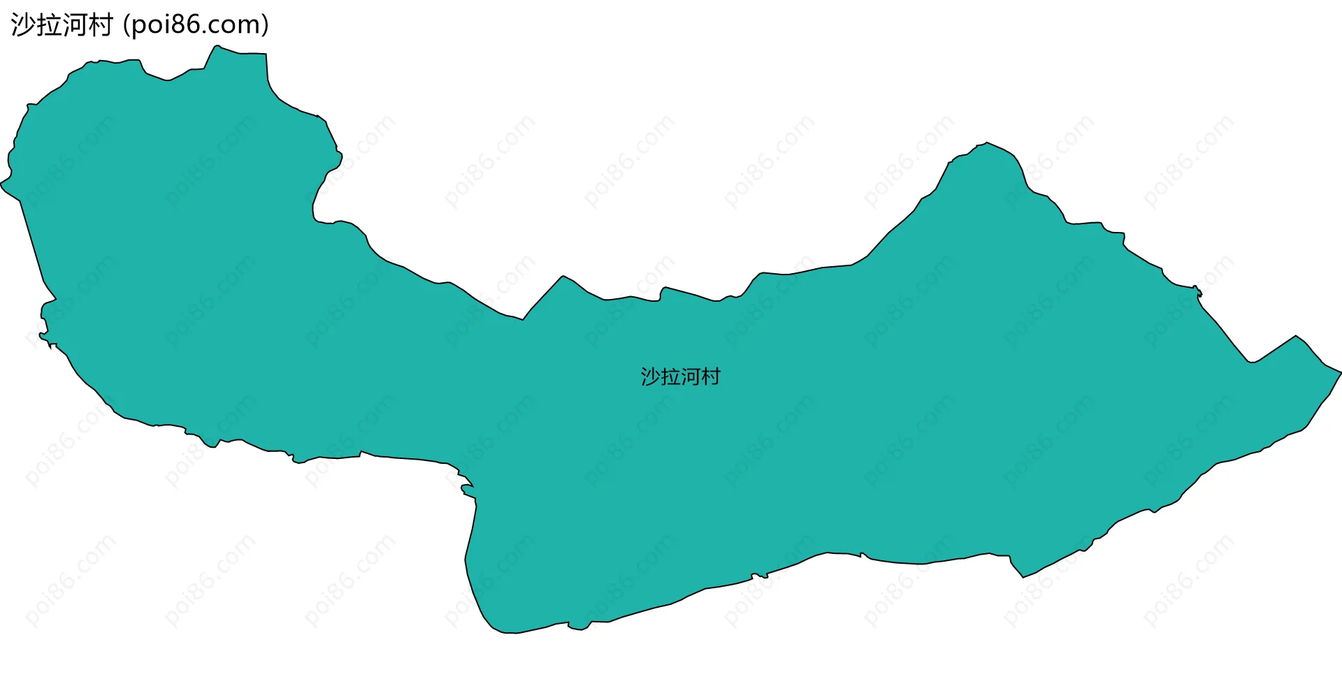 沙拉河村边界地图