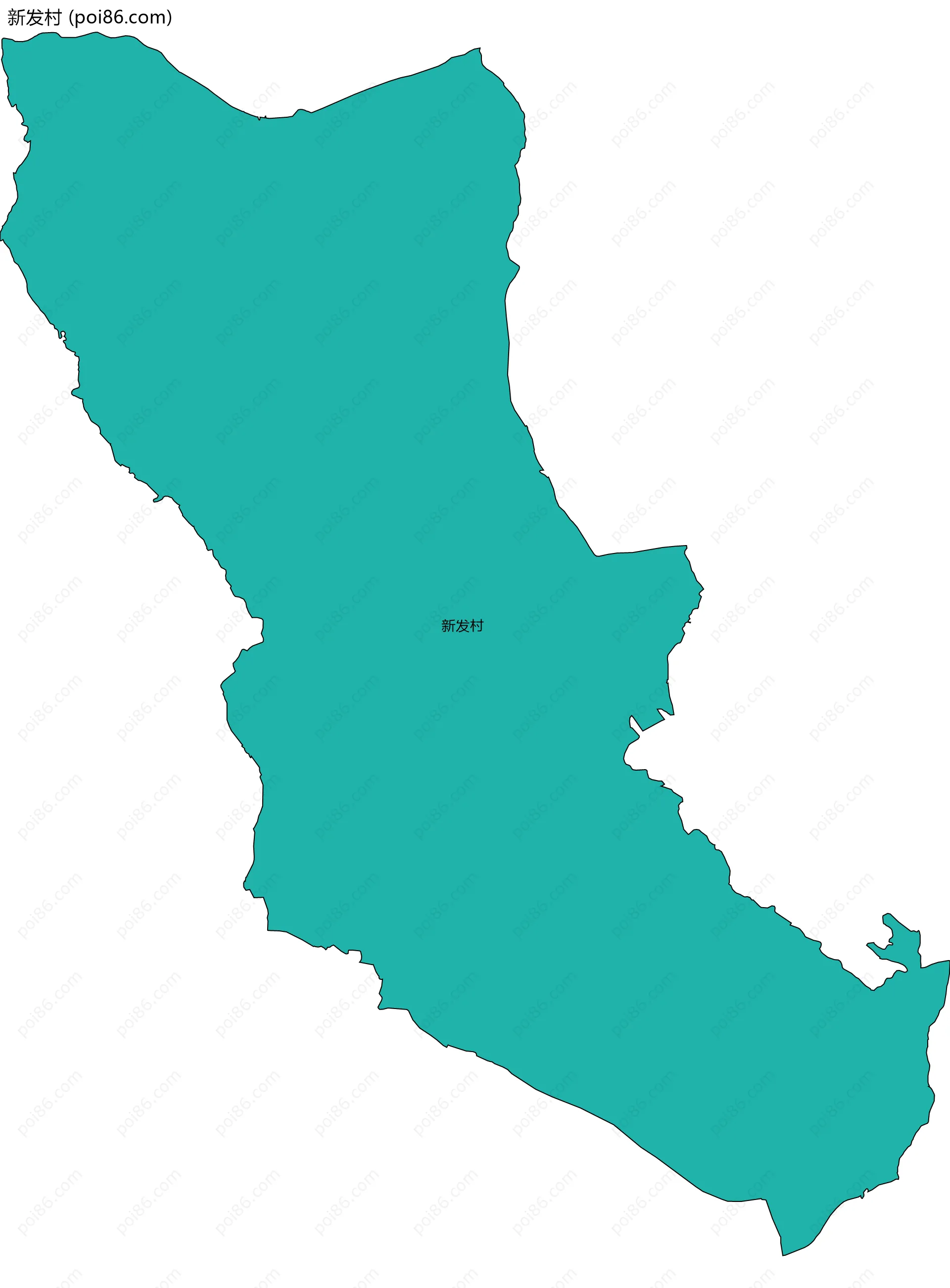 新发村边界地图
