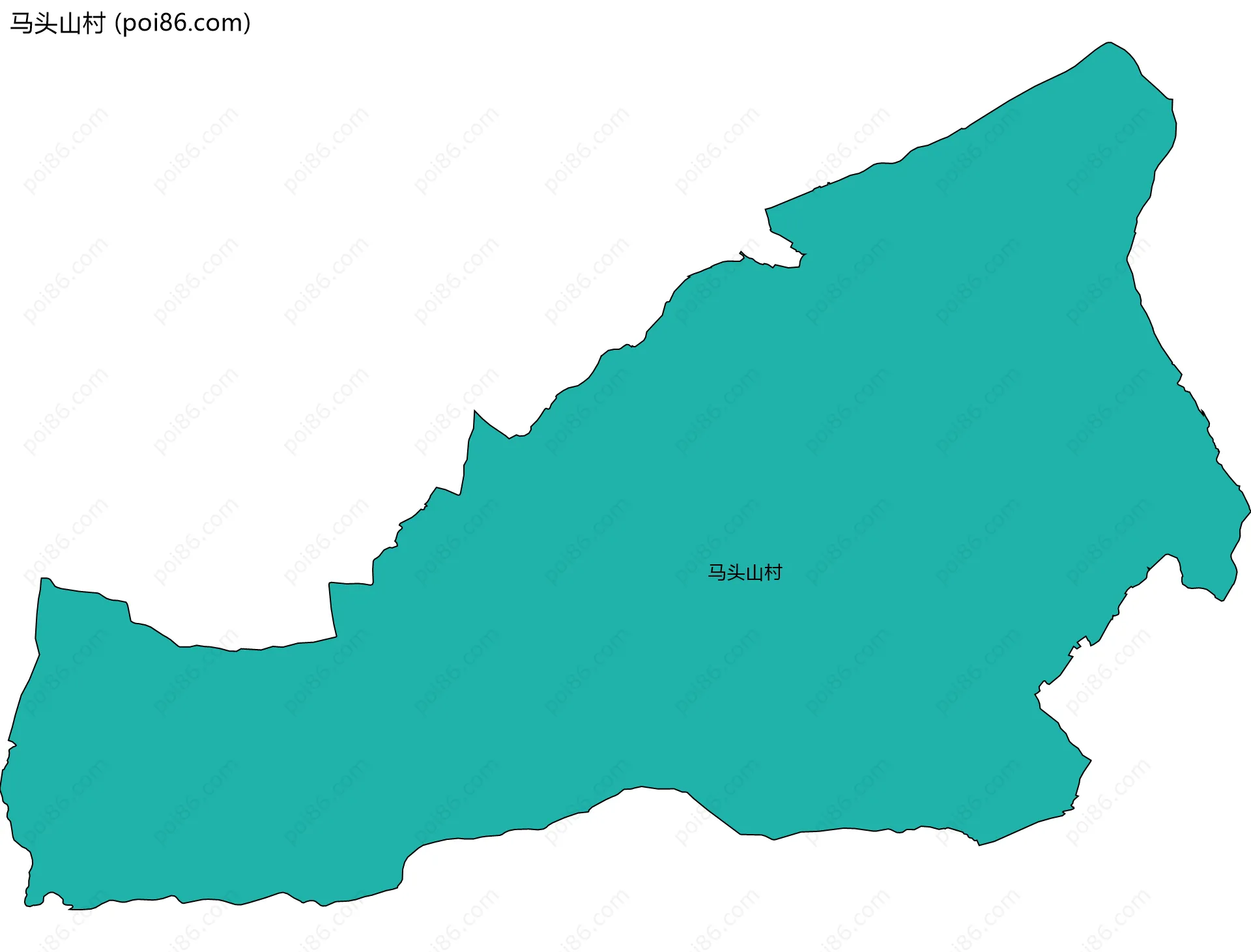 马头山村边界地图