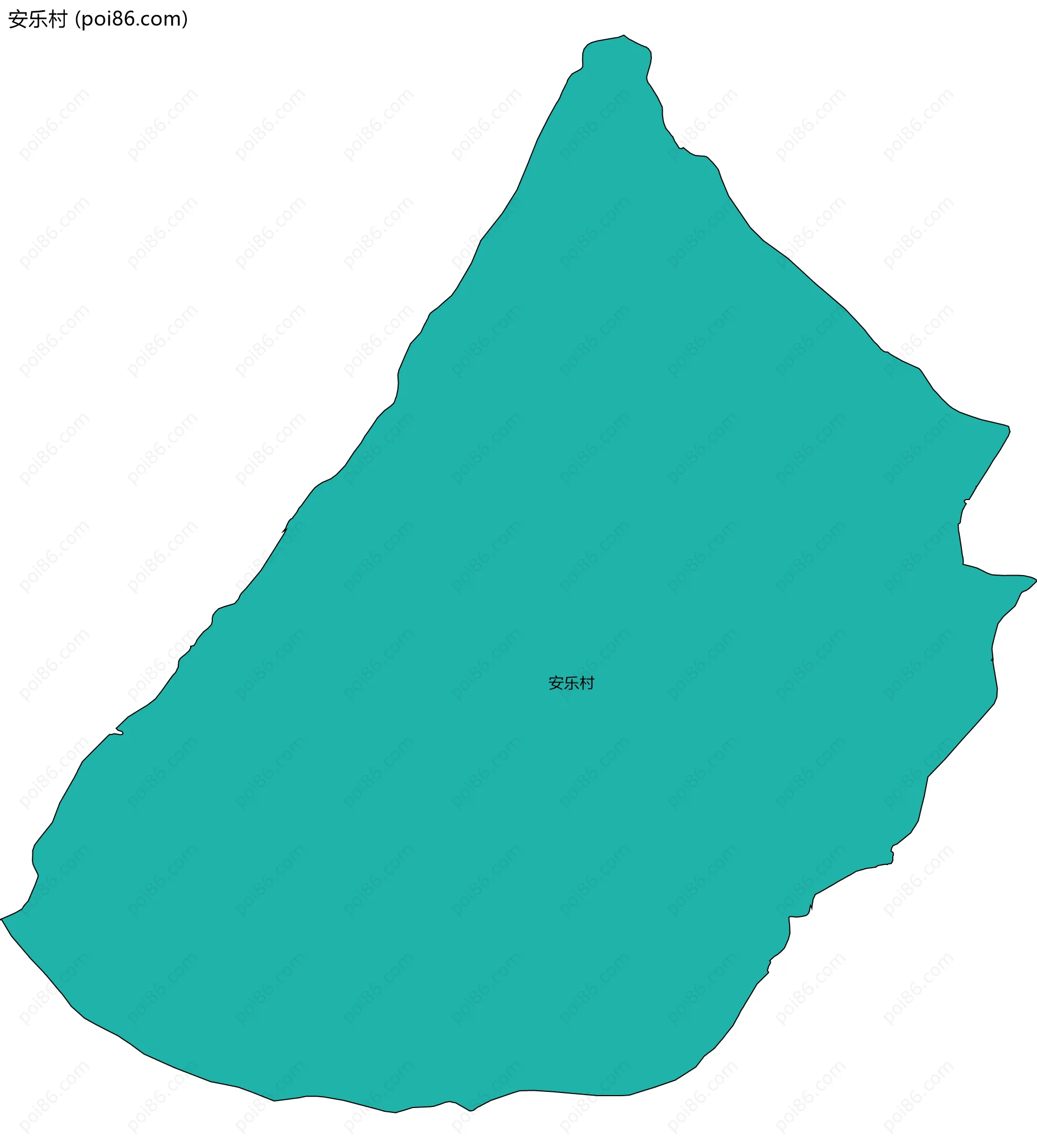 安乐村边界地图