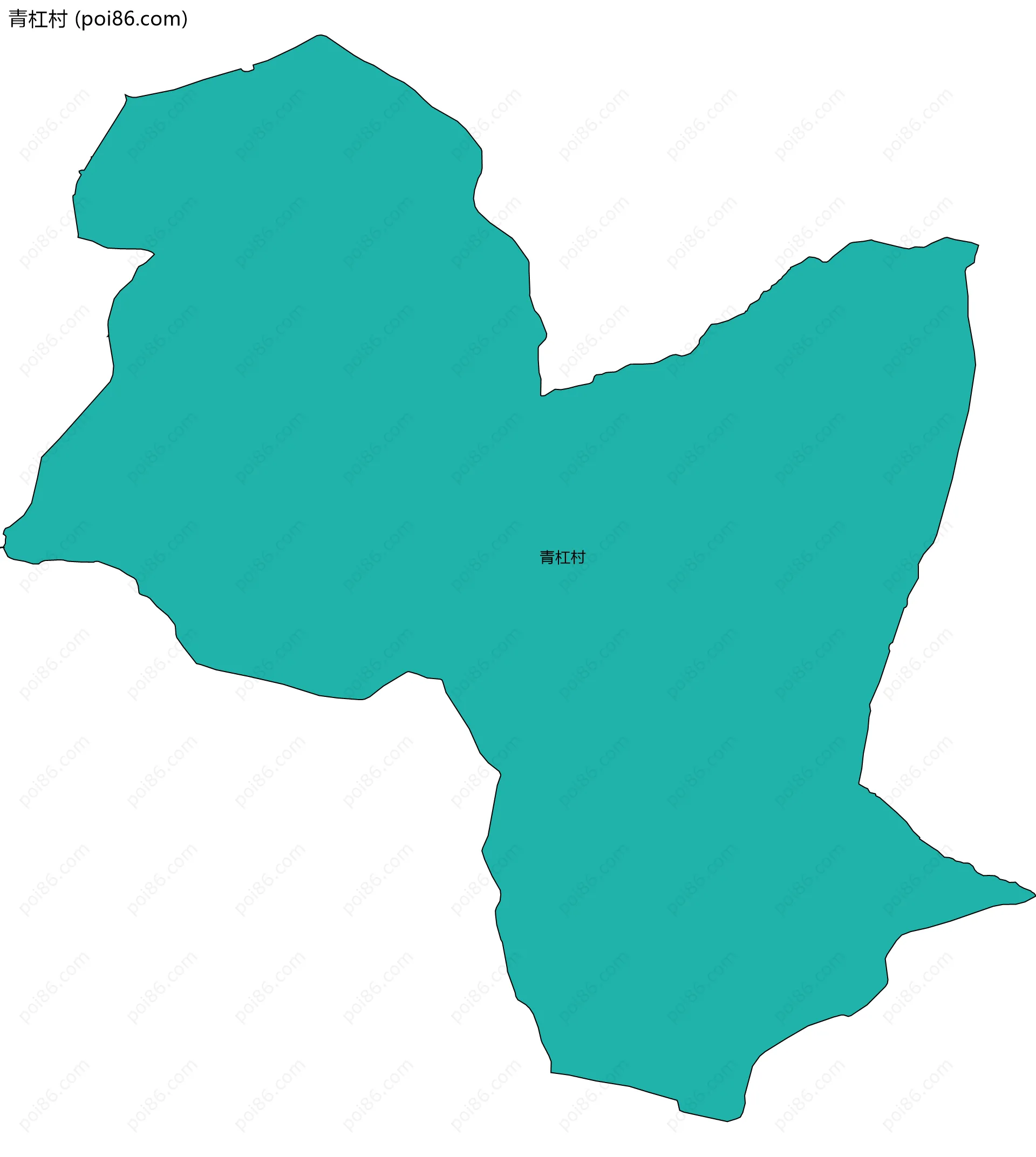 青杠村边界地图