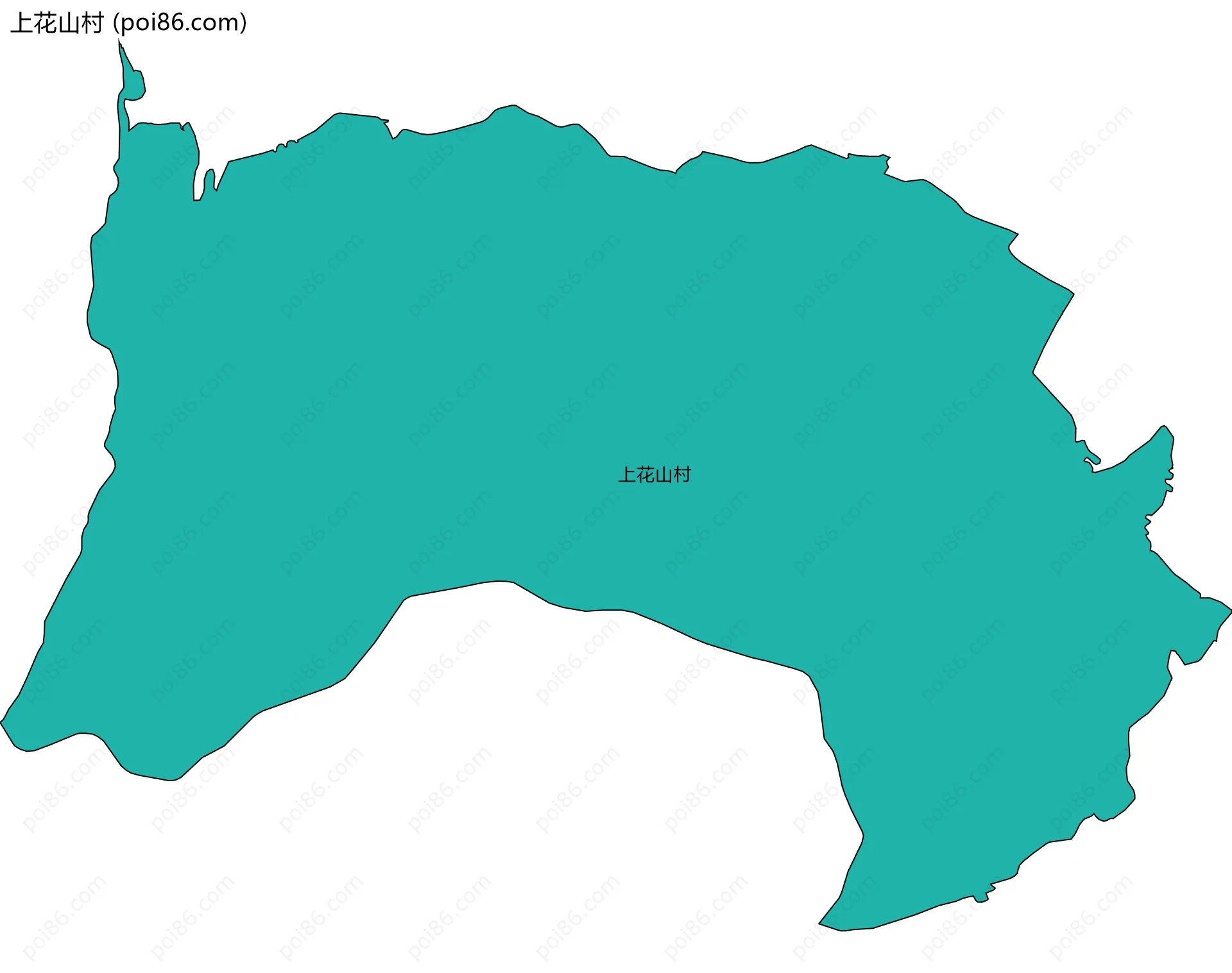 上花山村边界地图