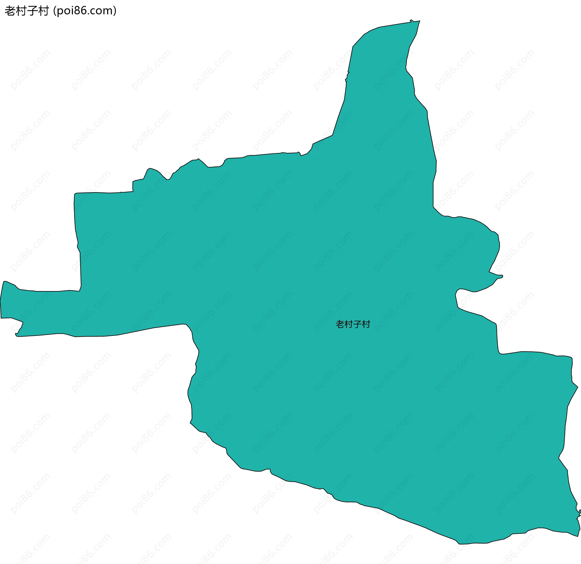 老村子村边界地图