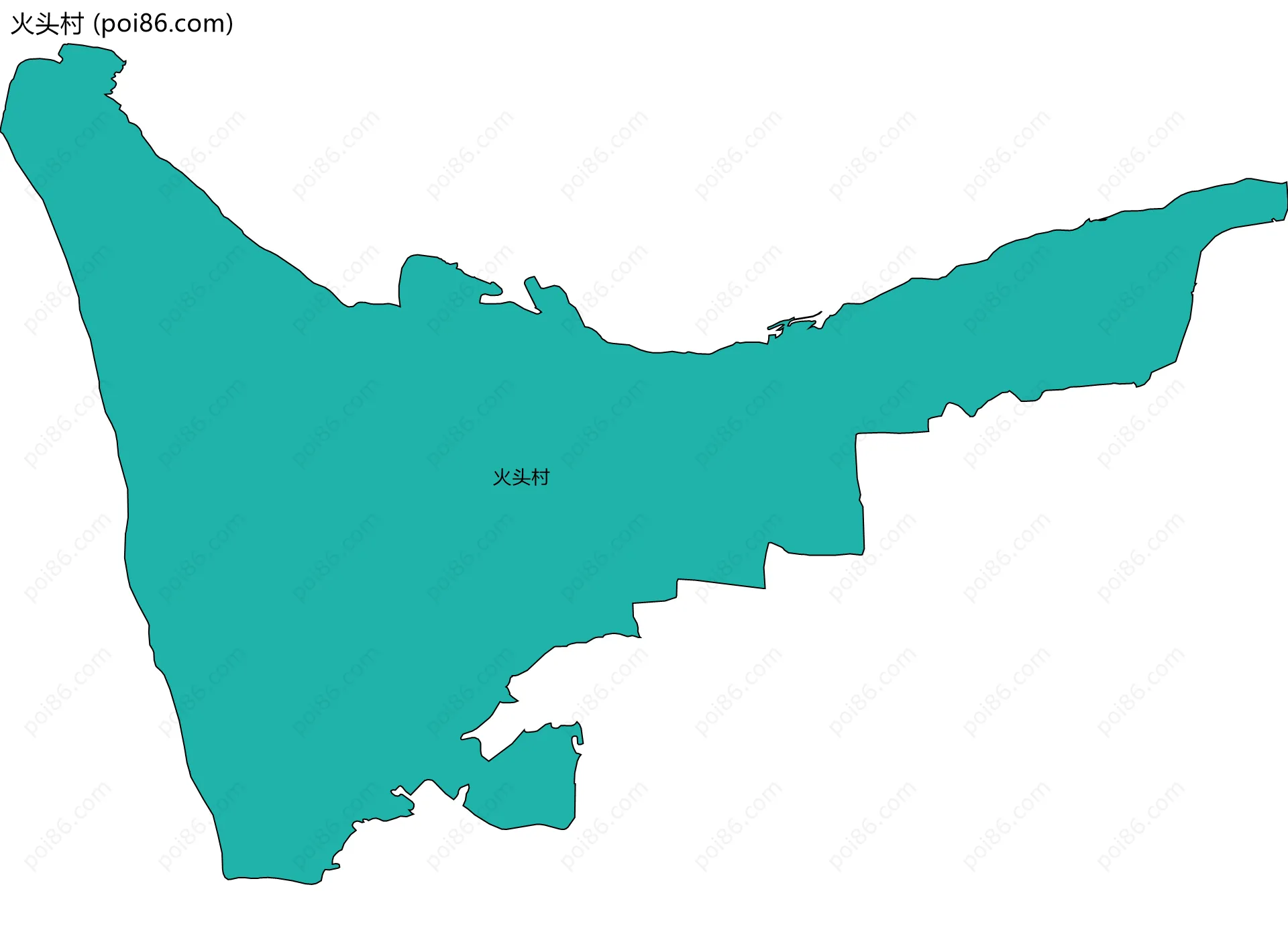 火头村边界地图