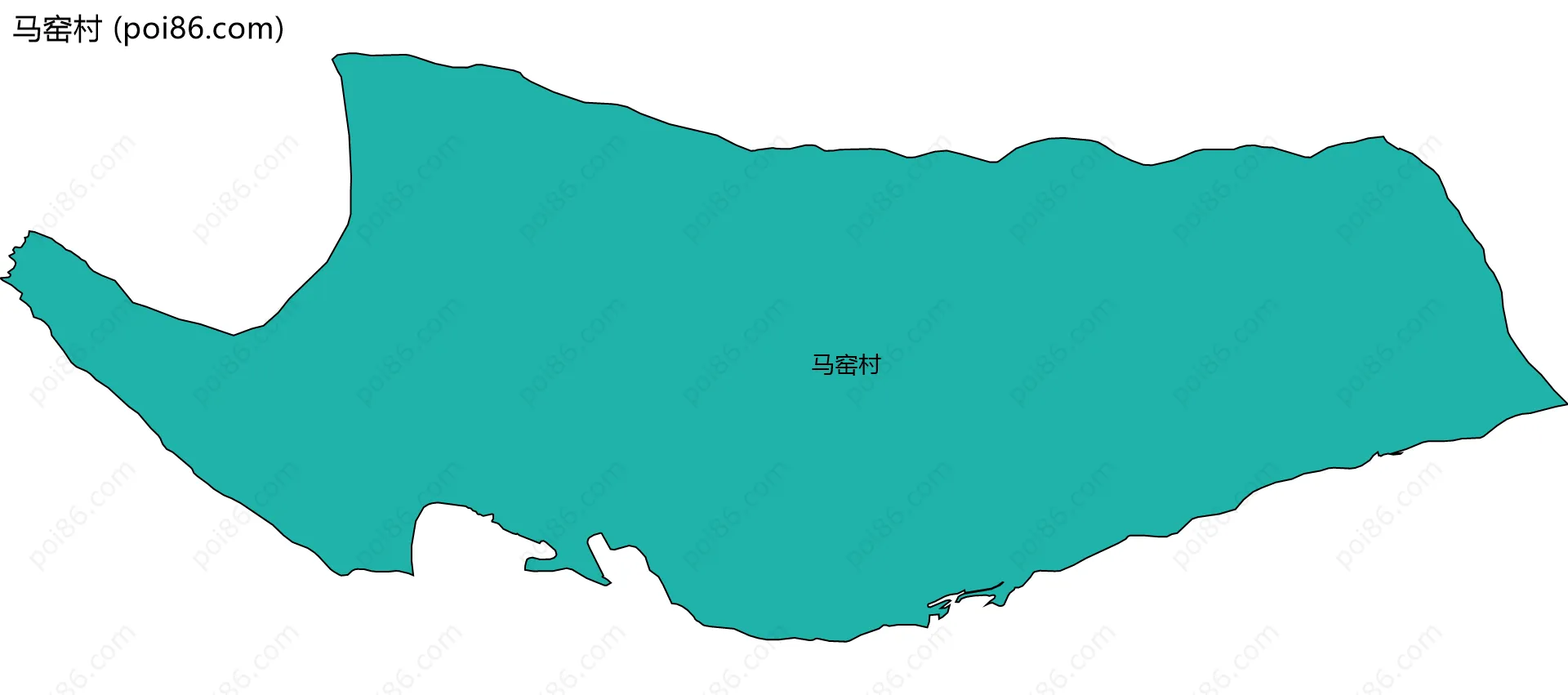 马窑村边界地图