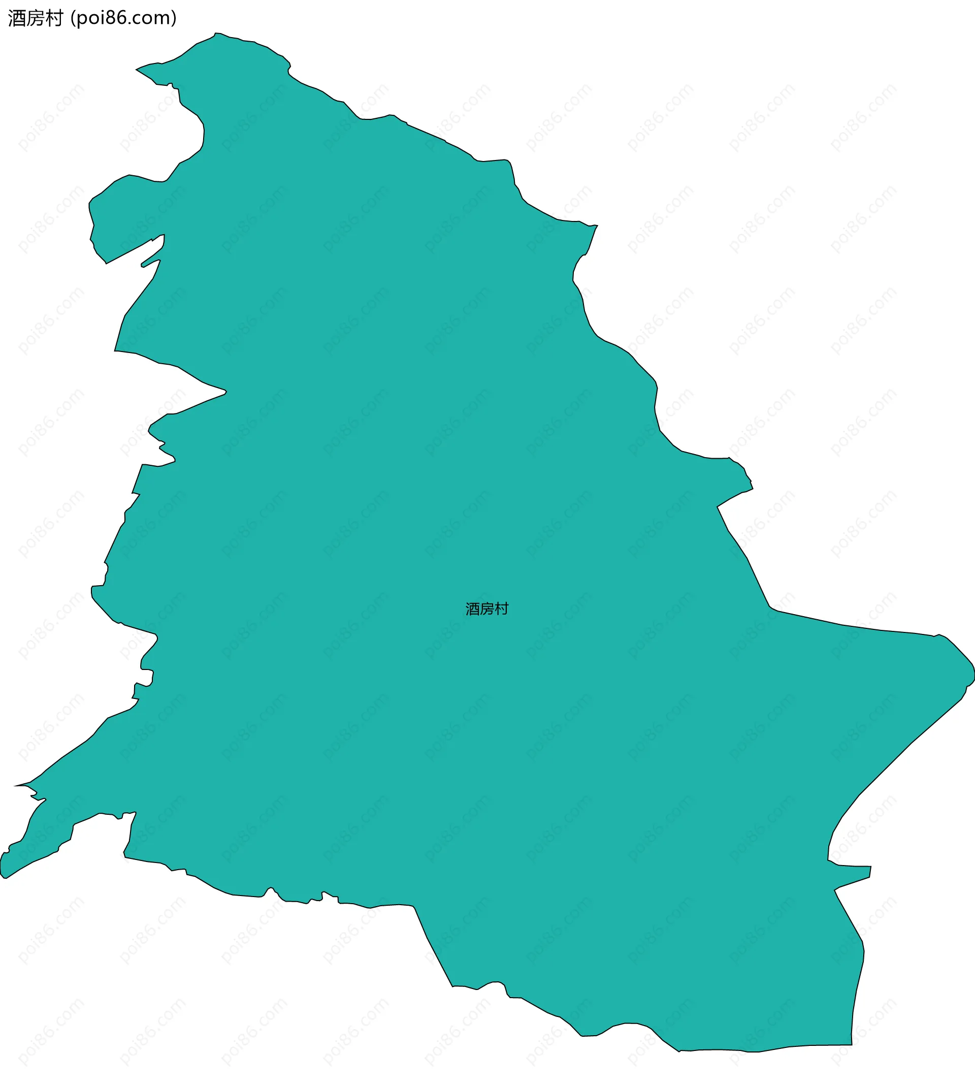 酒房村边界地图