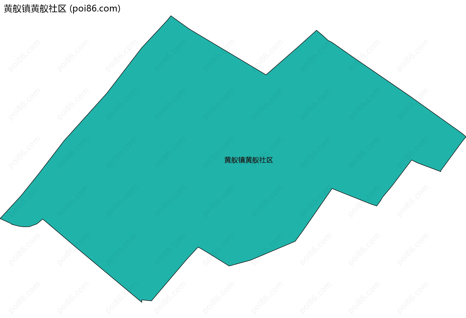黄舣镇黄舣社区边界地图