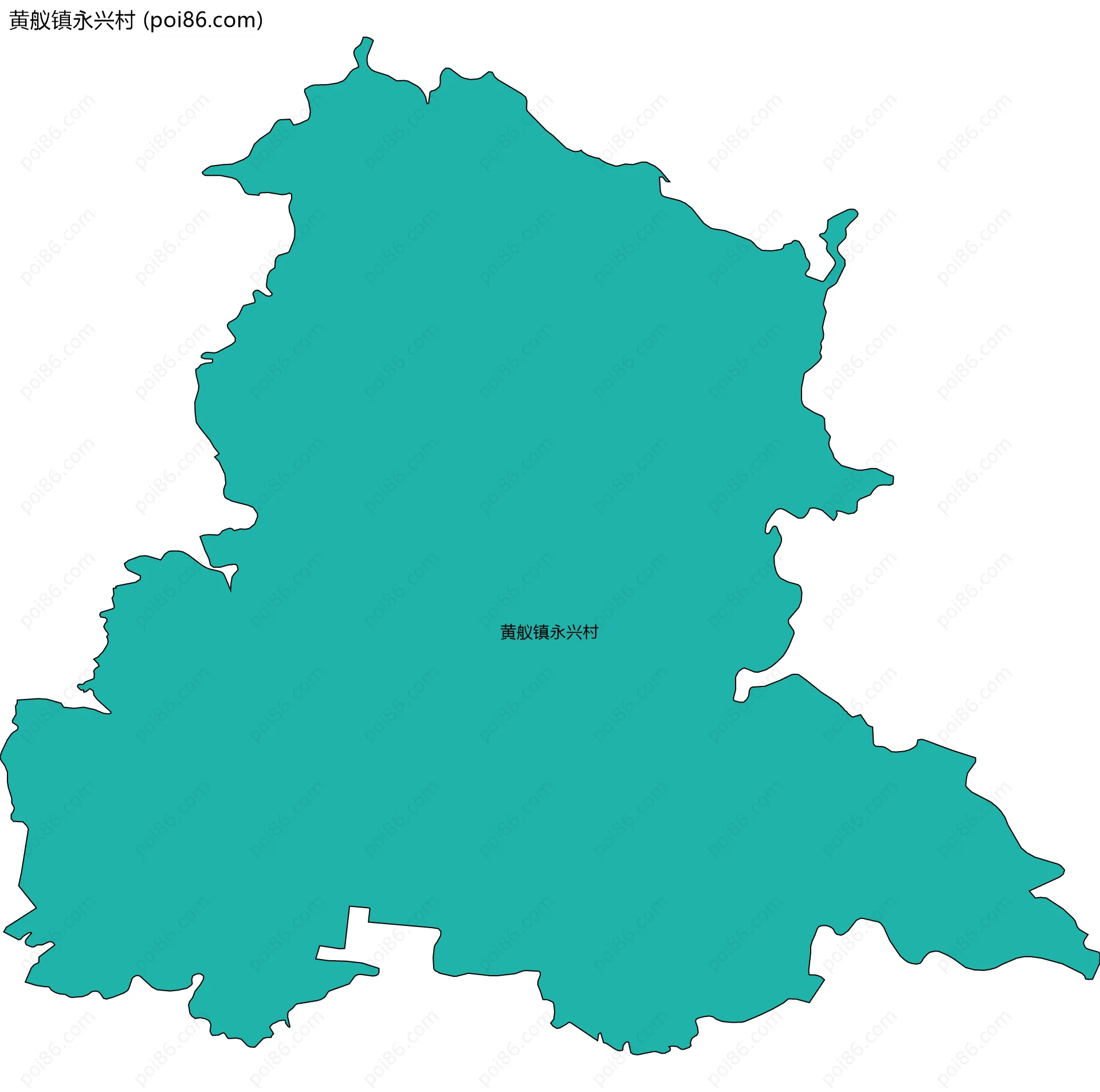 黄舣镇永兴村边界地图