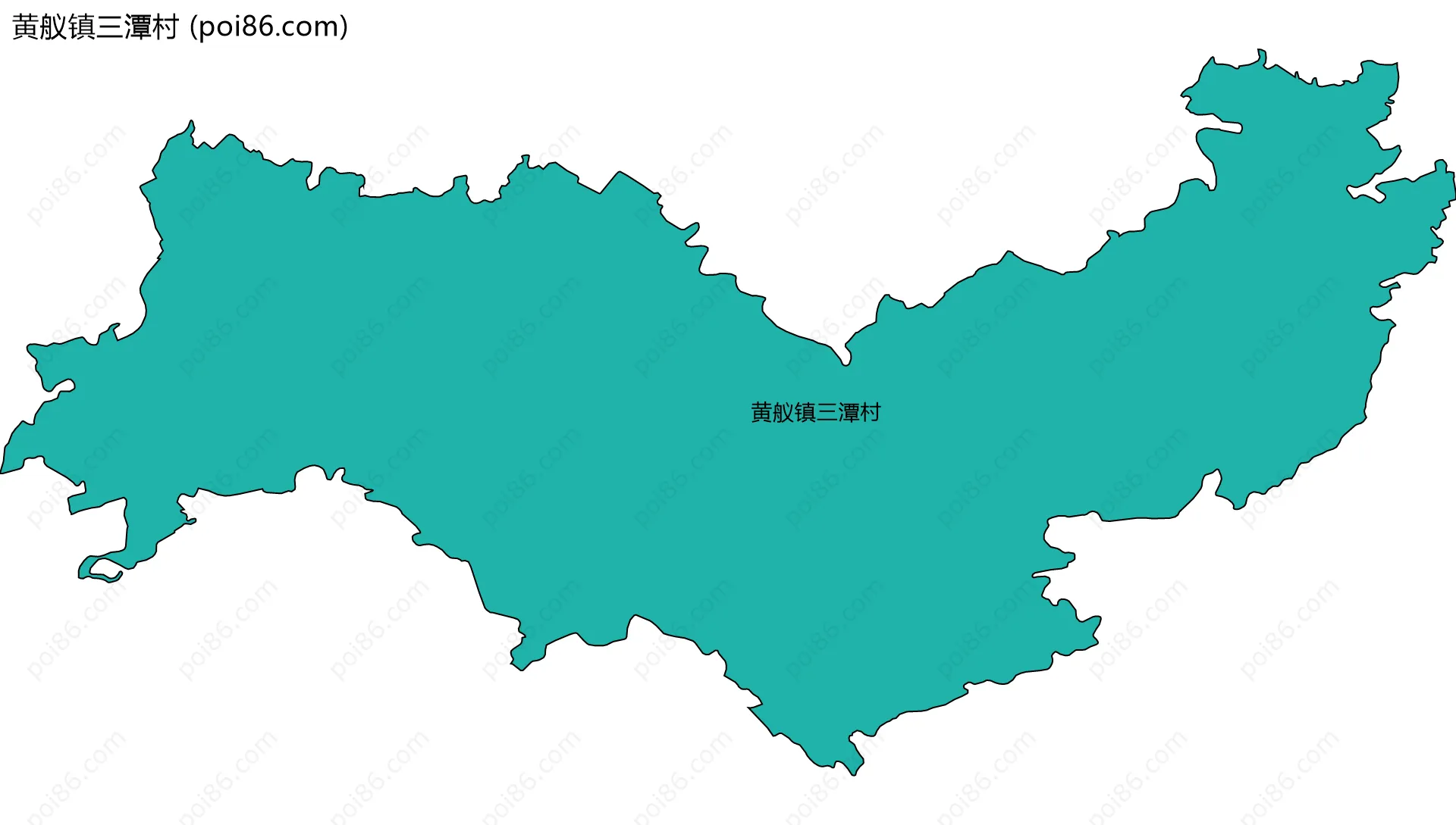 黄舣镇三潭村边界地图