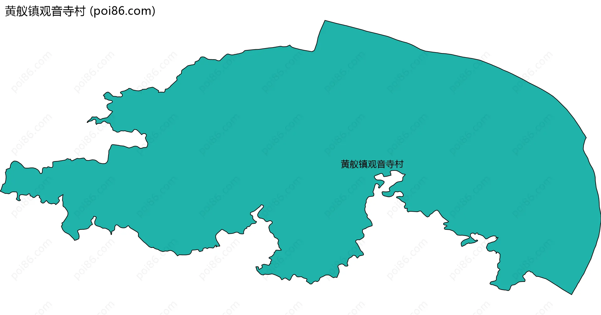 黄舣镇观音寺村边界地图