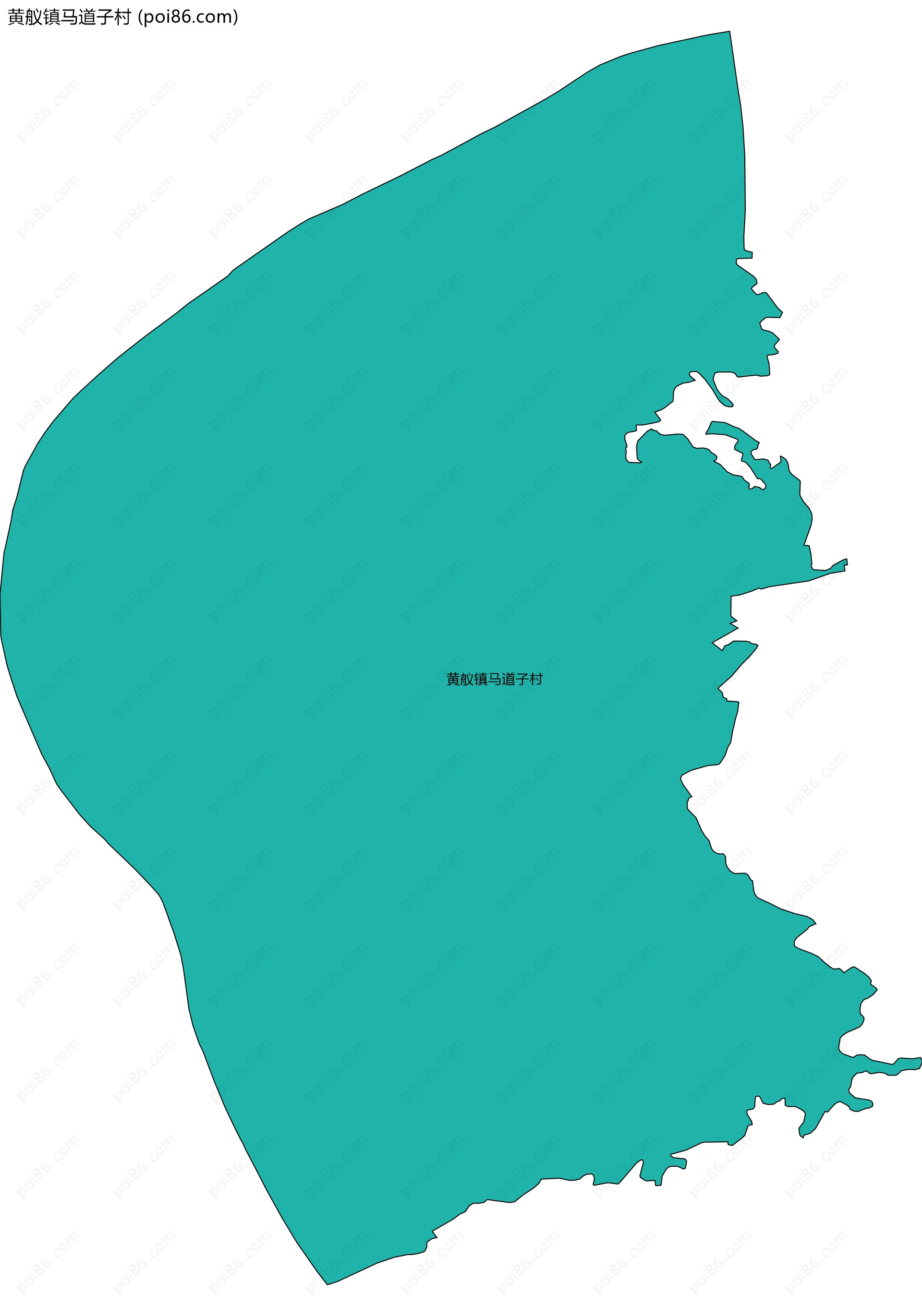 黄舣镇马道子村边界地图
