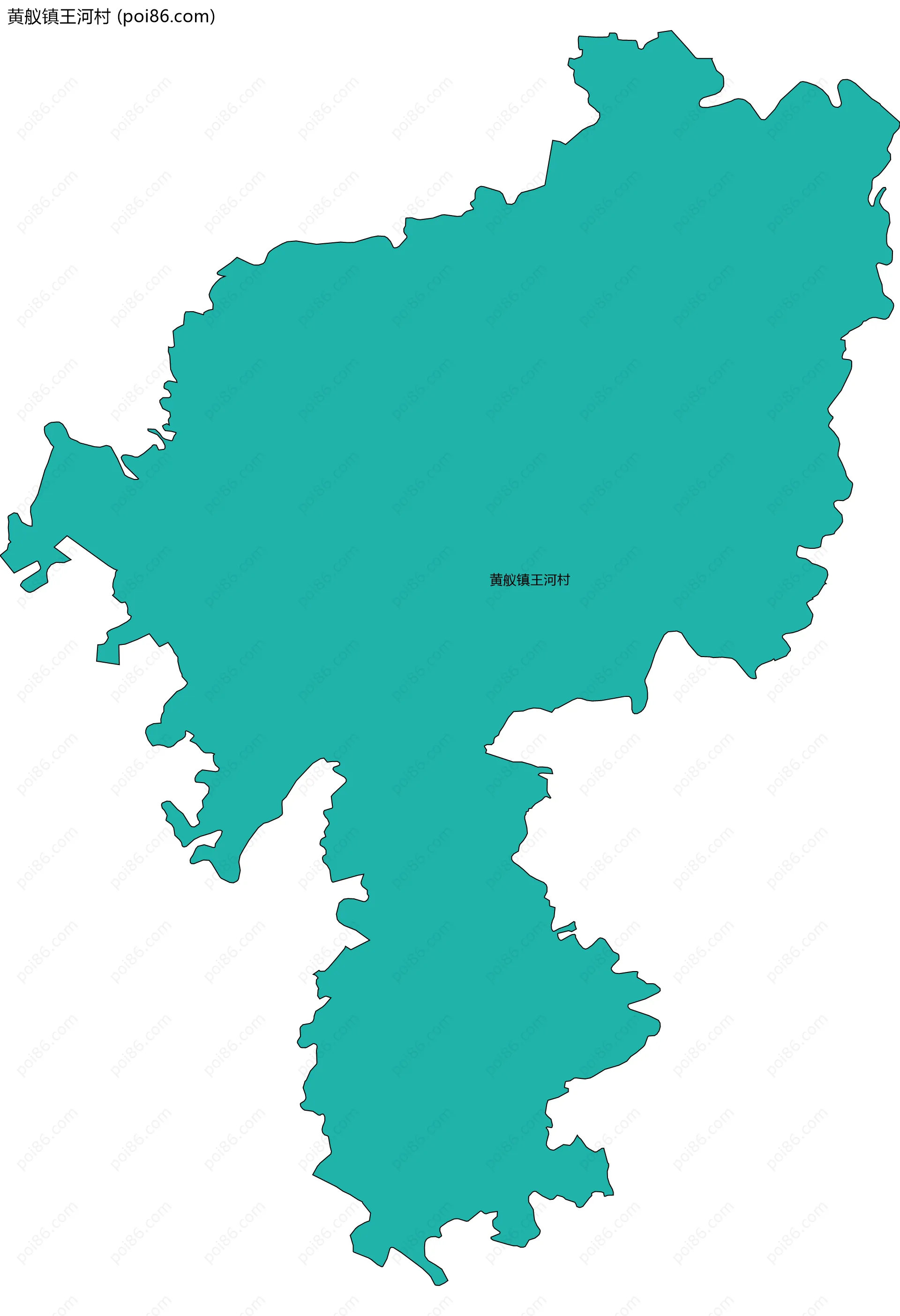 黄舣镇王河村边界地图