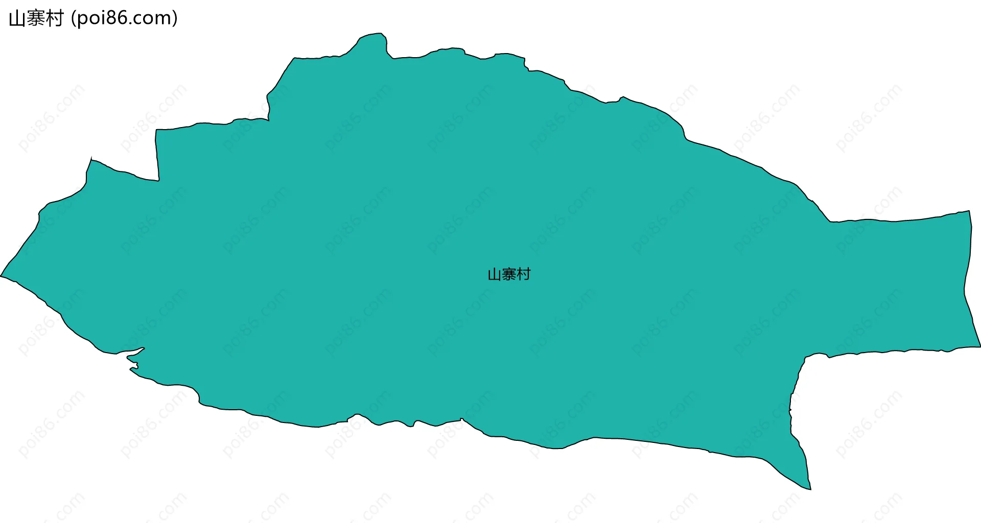 山寨村边界地图