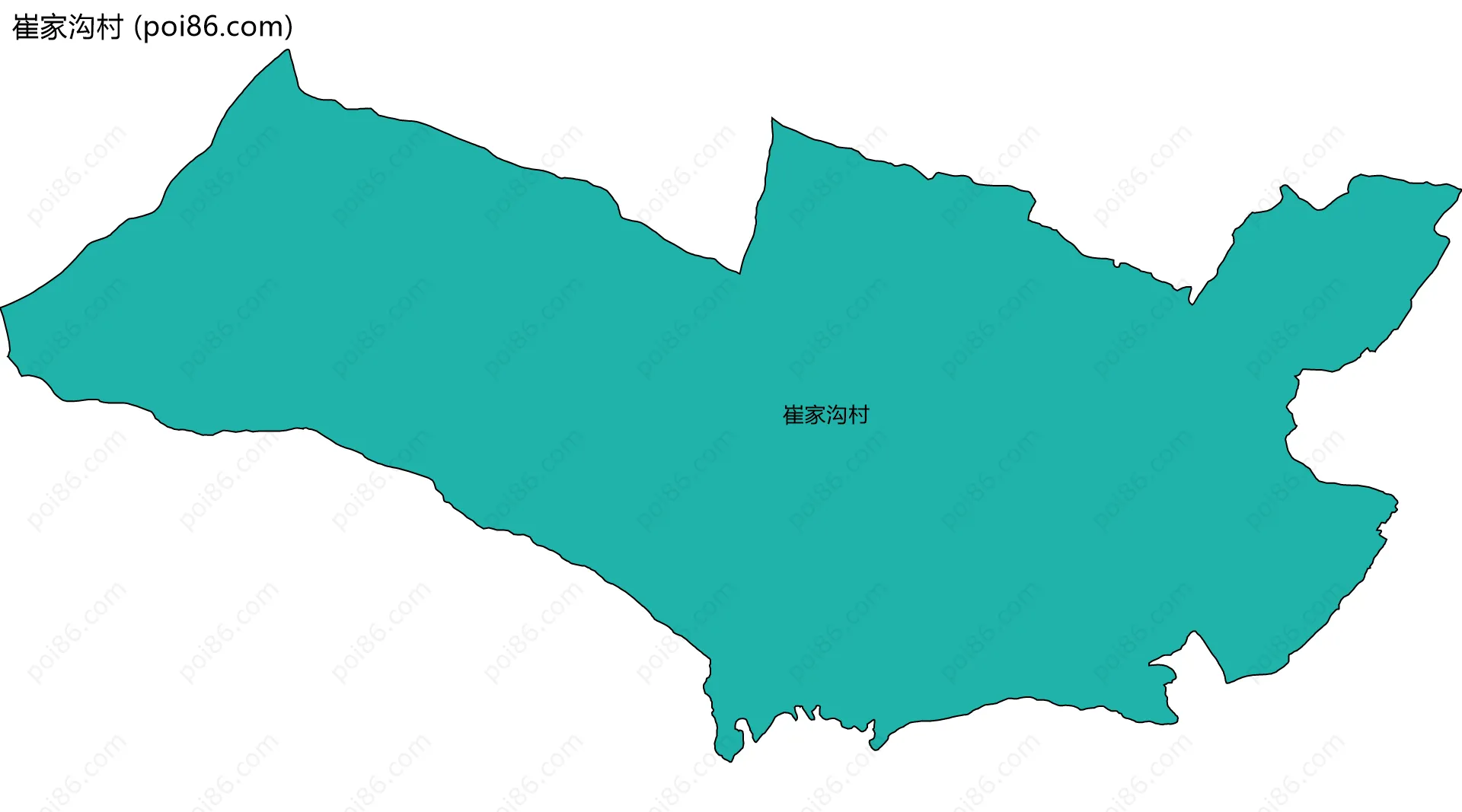 崔家沟村边界地图