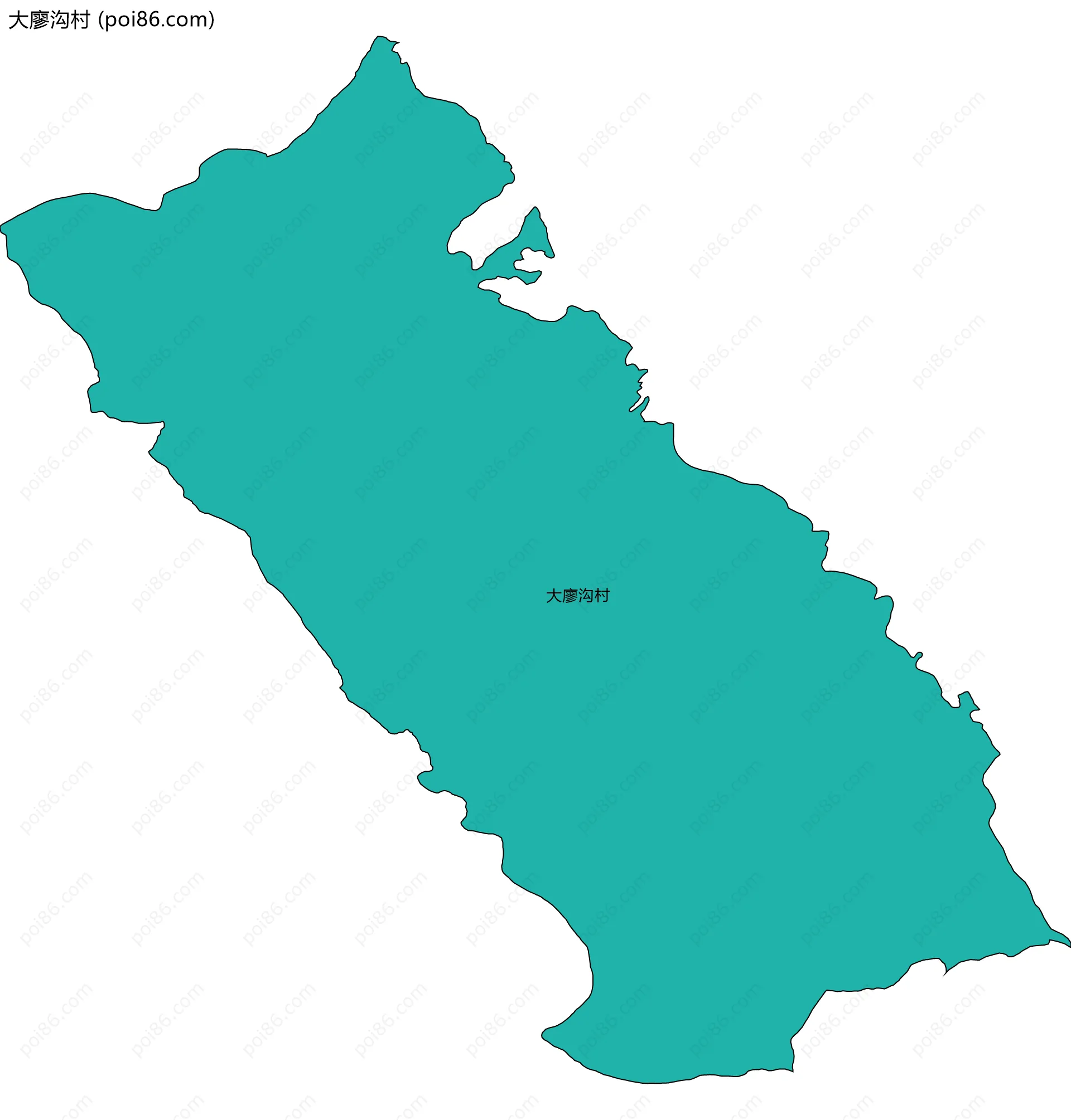 大廖沟村边界地图