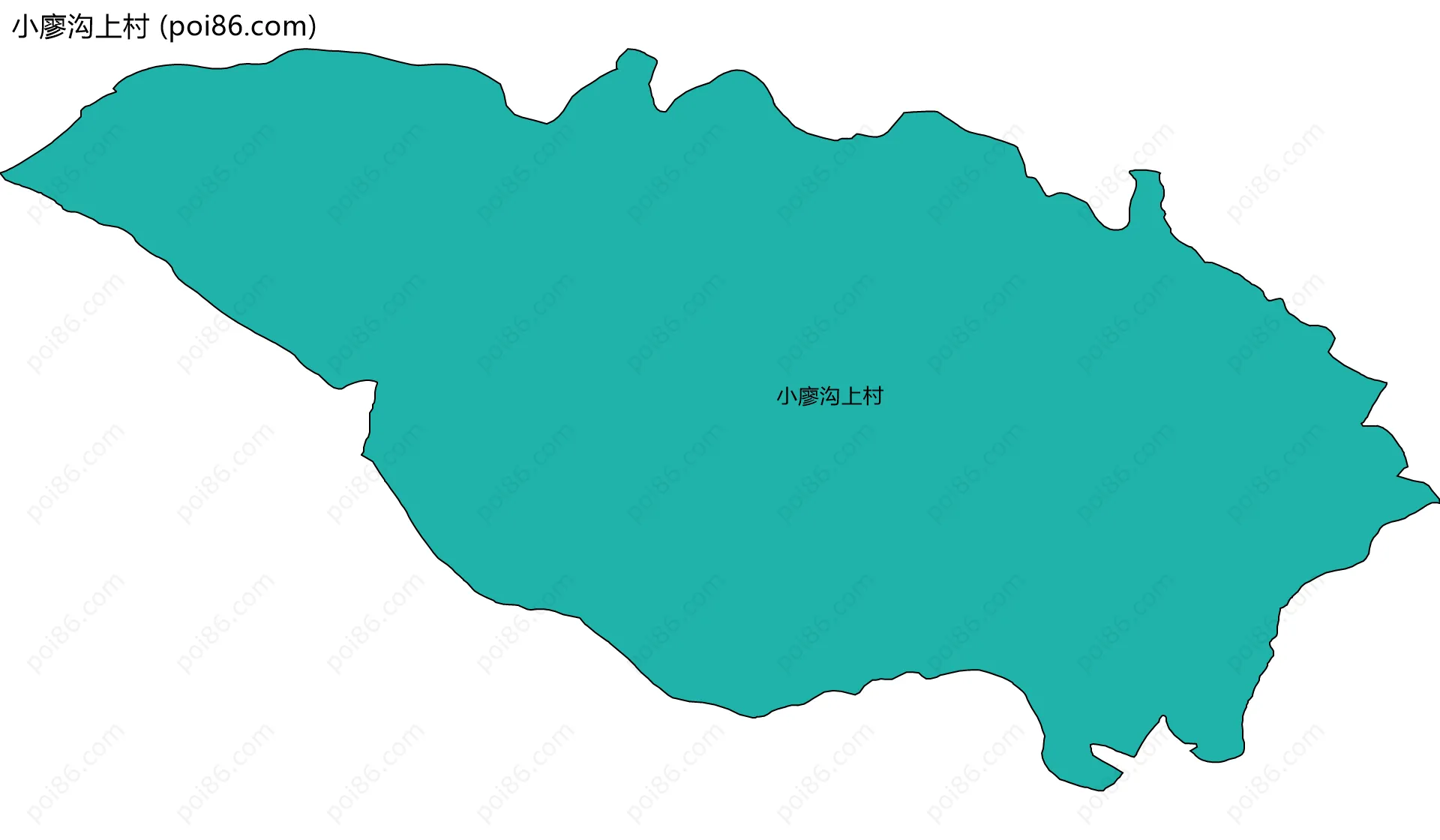 小廖沟上村边界地图