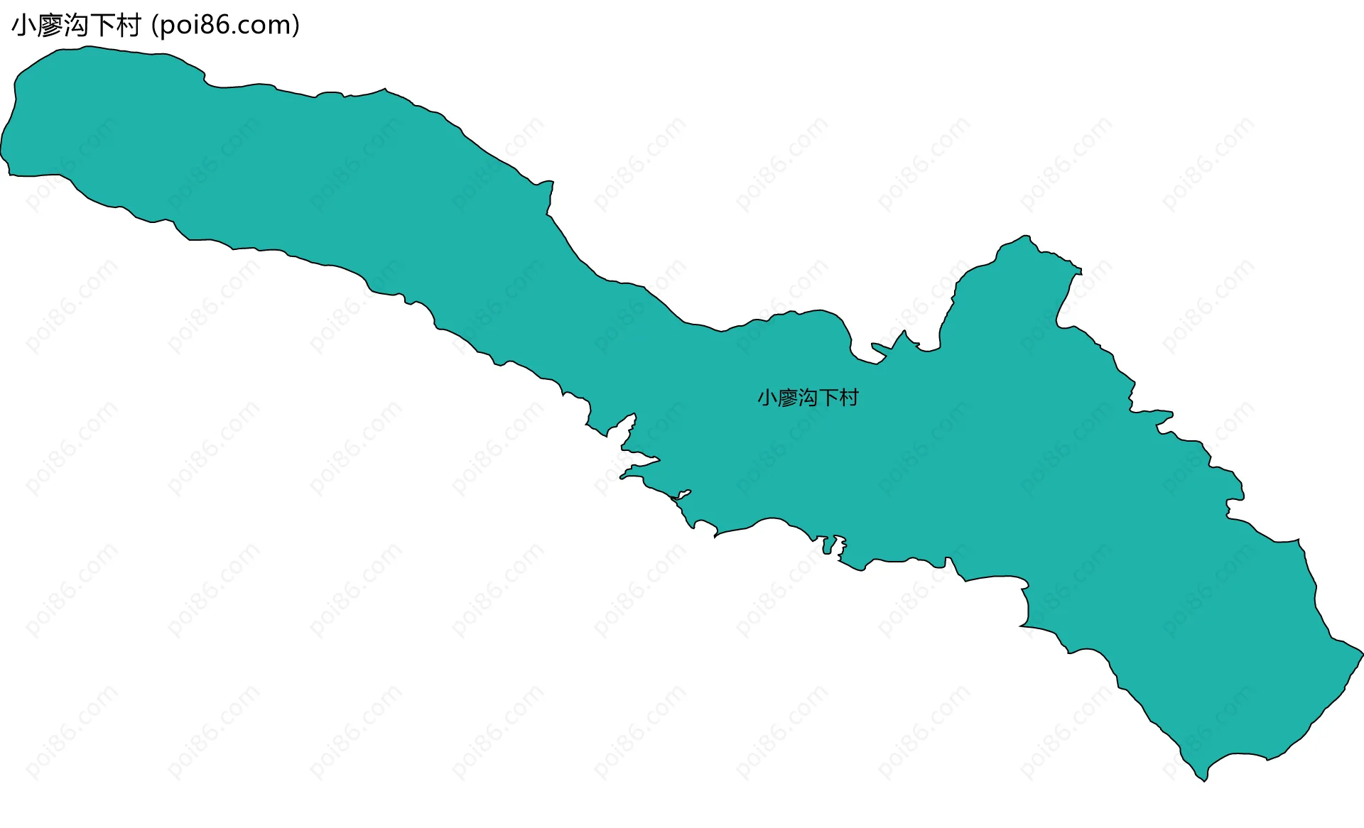 小廖沟下村边界地图