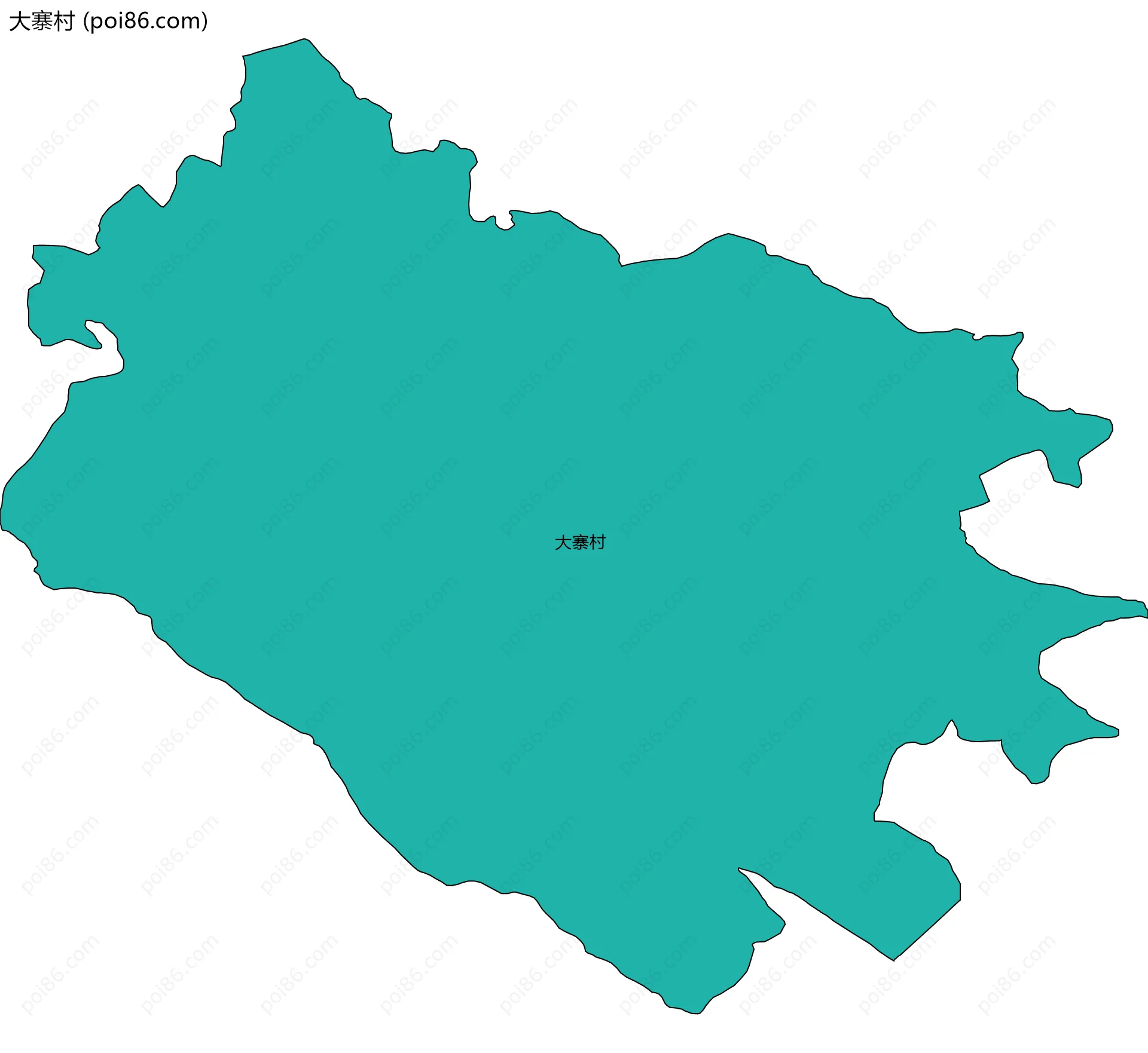 大寨村边界地图