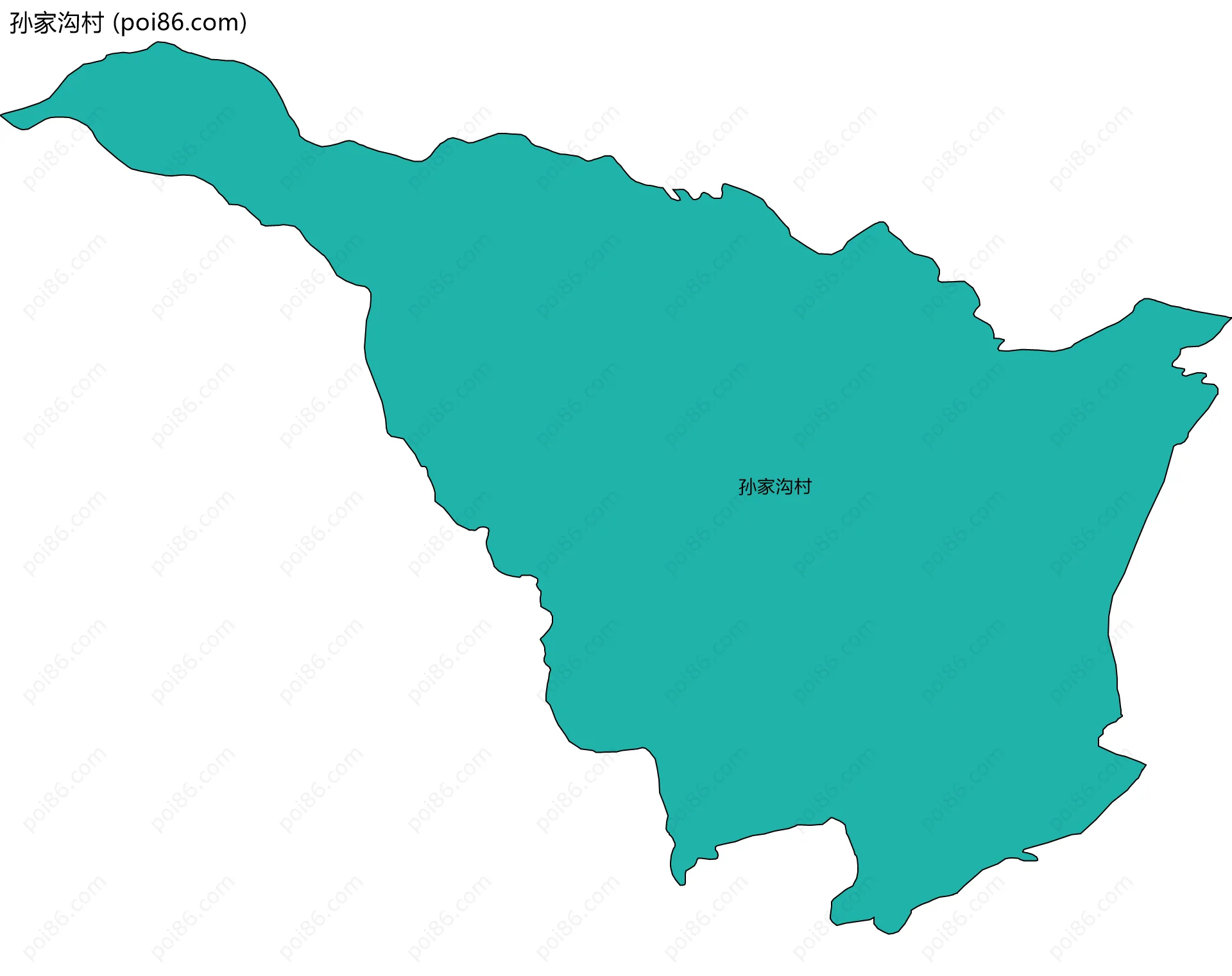 孙家沟村边界地图