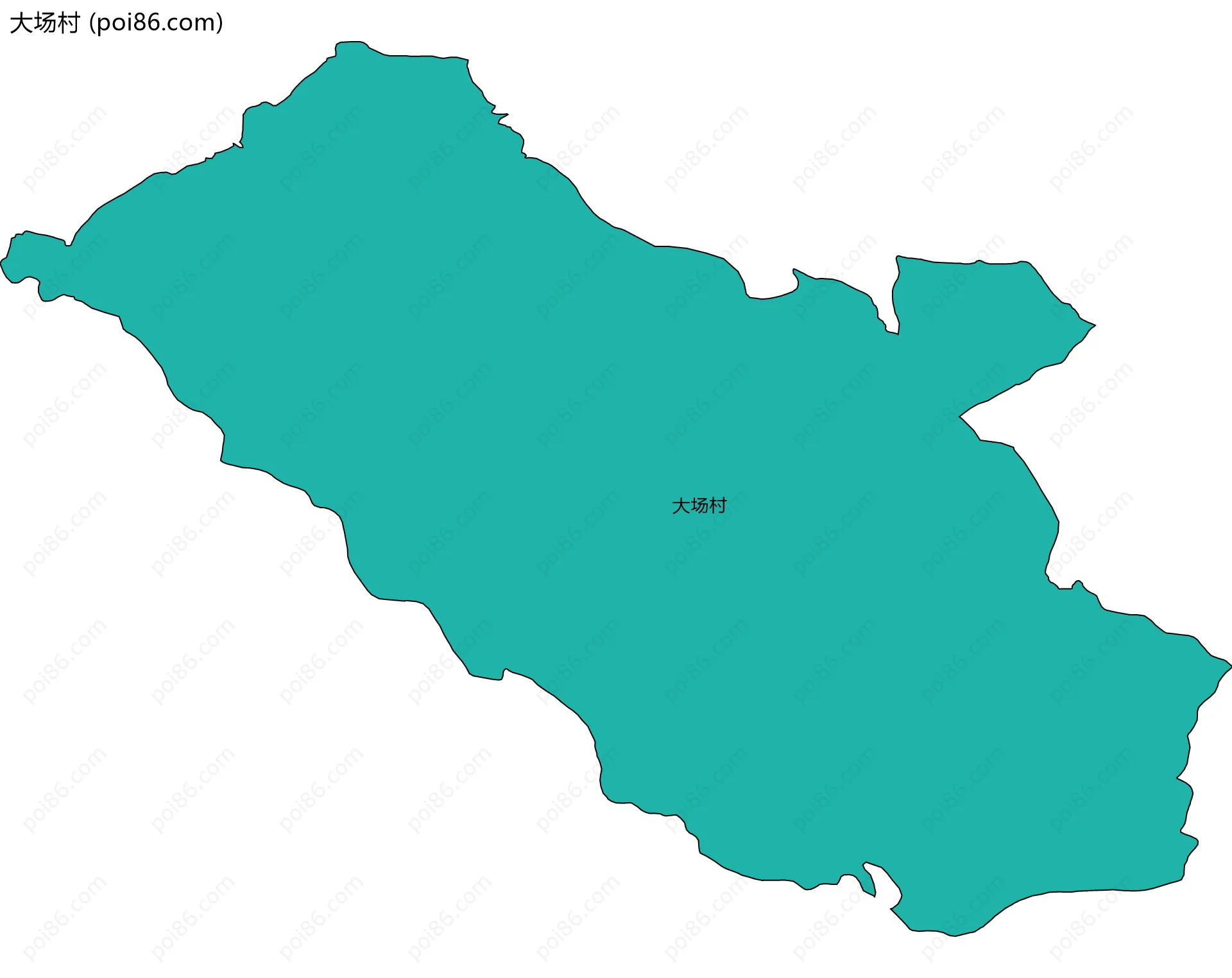 大场村边界地图