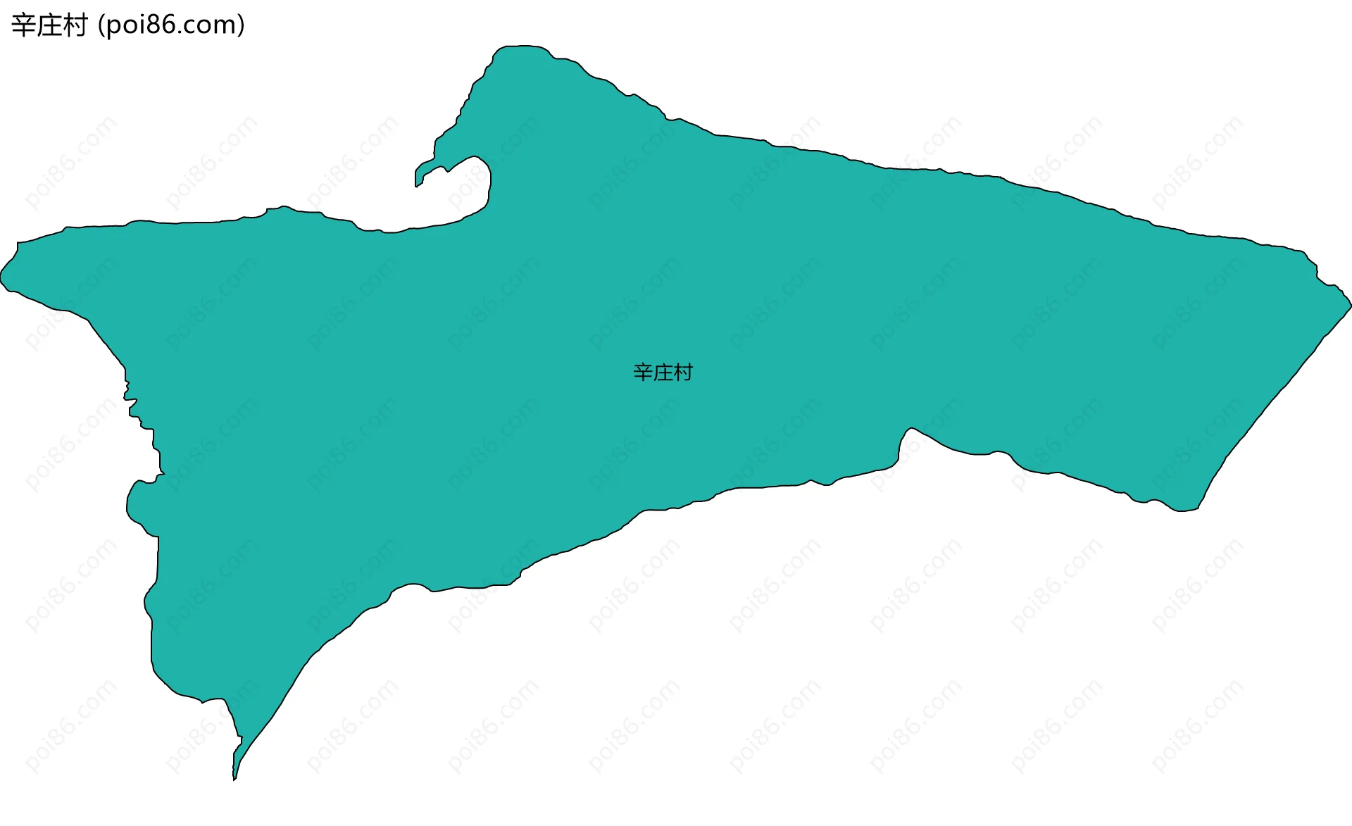 辛庄村边界地图