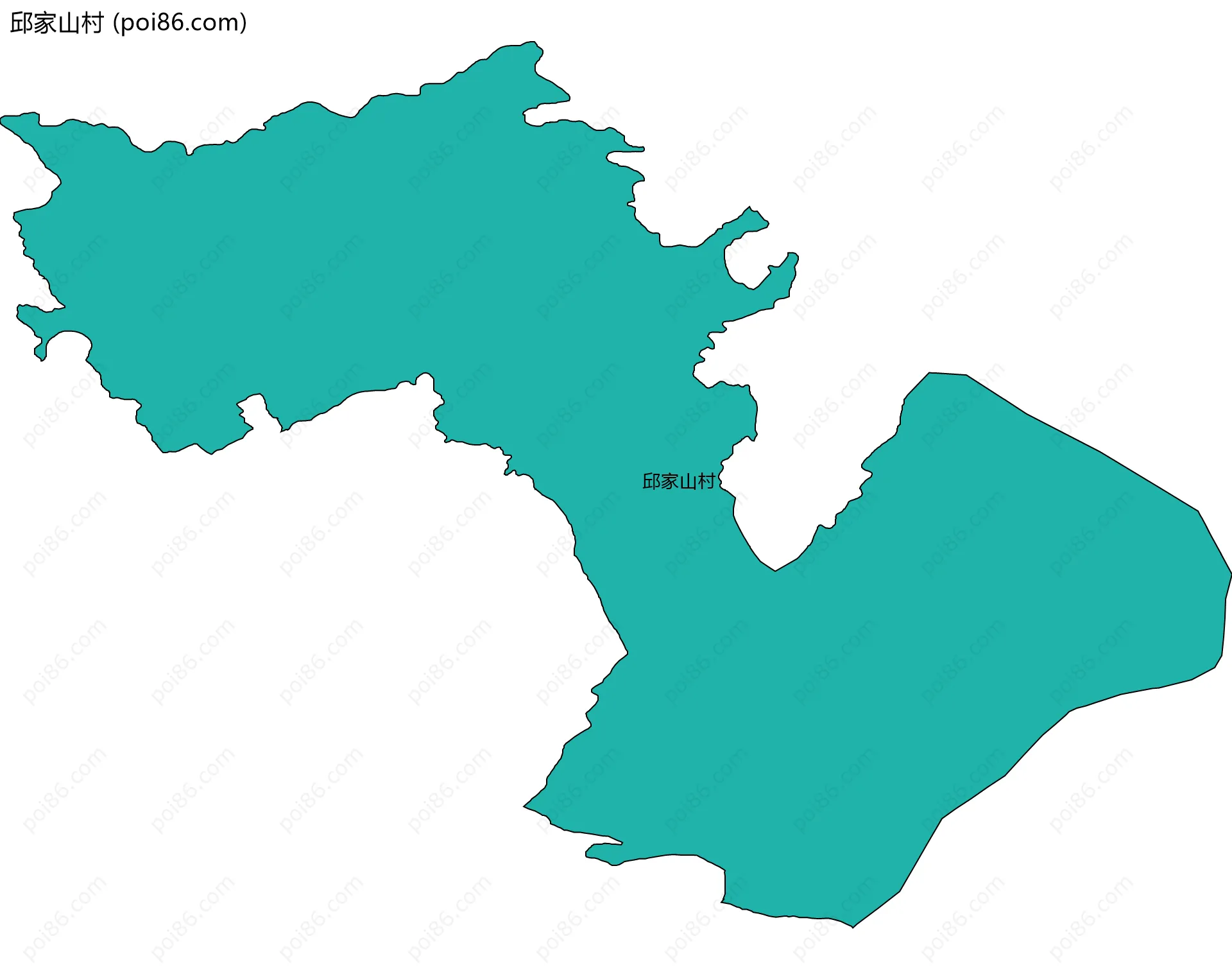 邱家山村边界地图