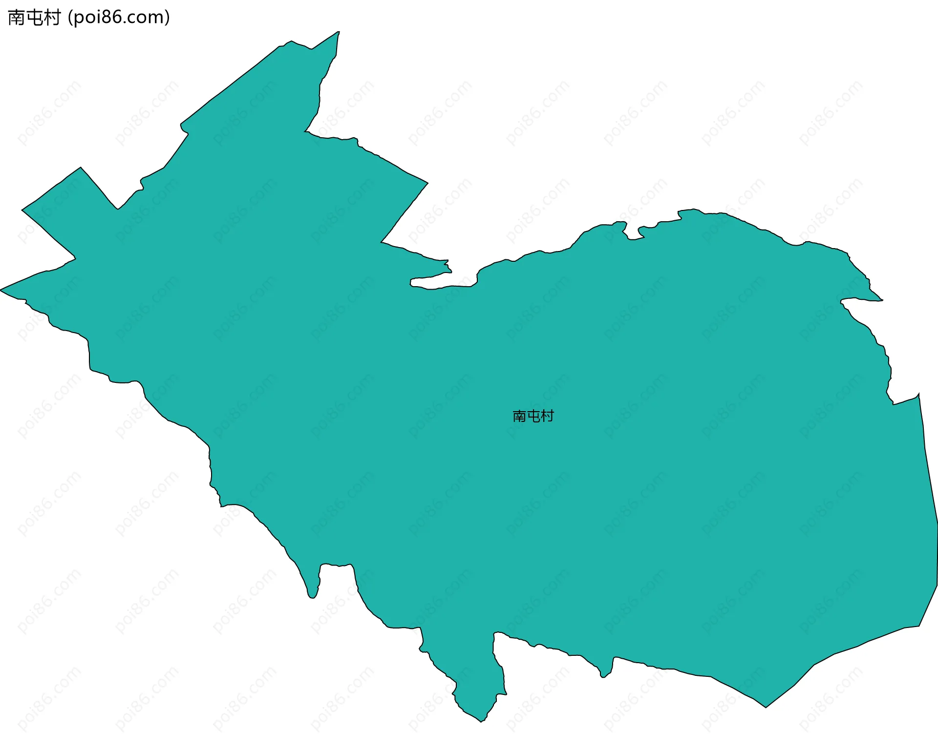 南屯村边界地图