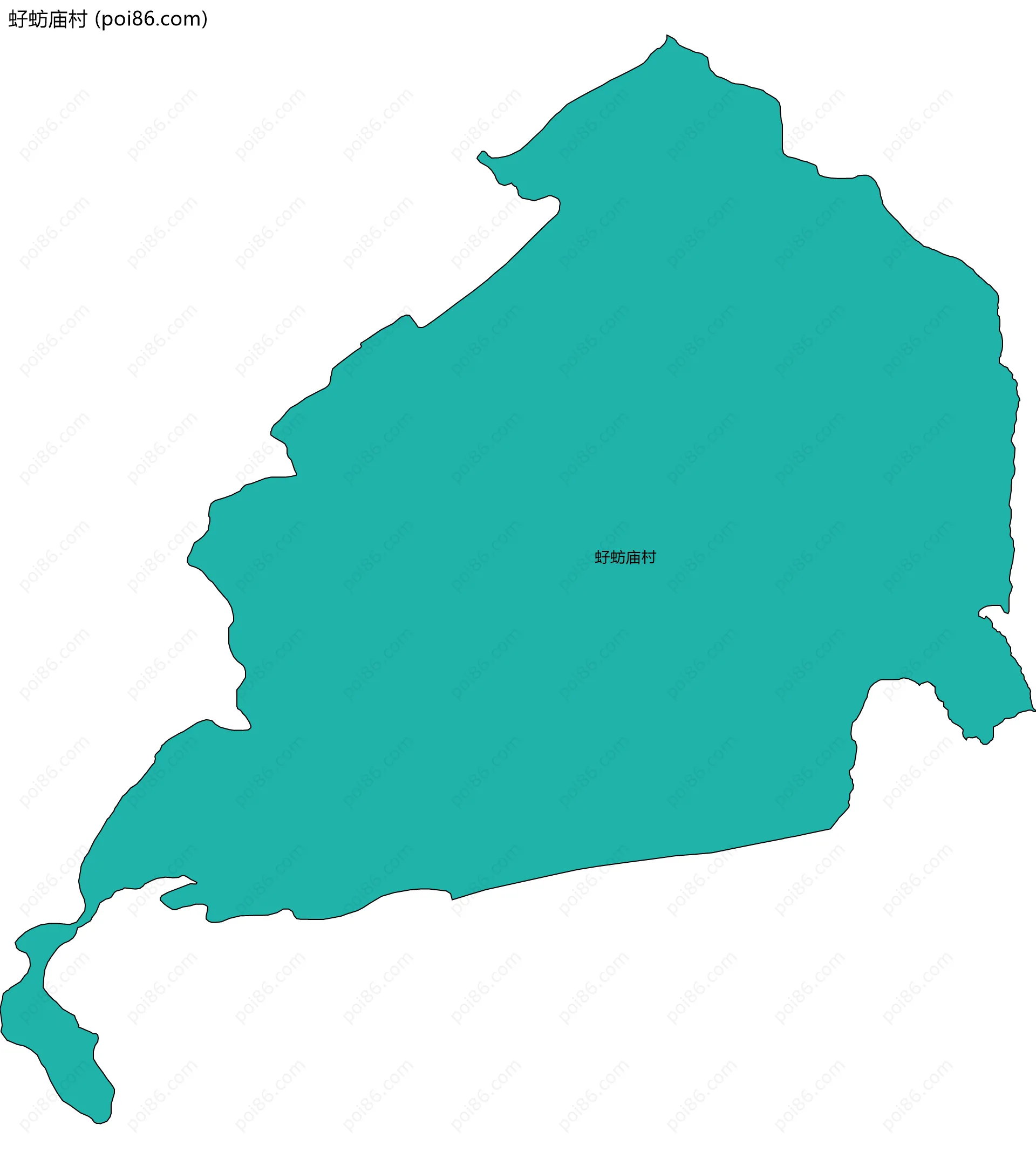 虸蚄庙村边界地图