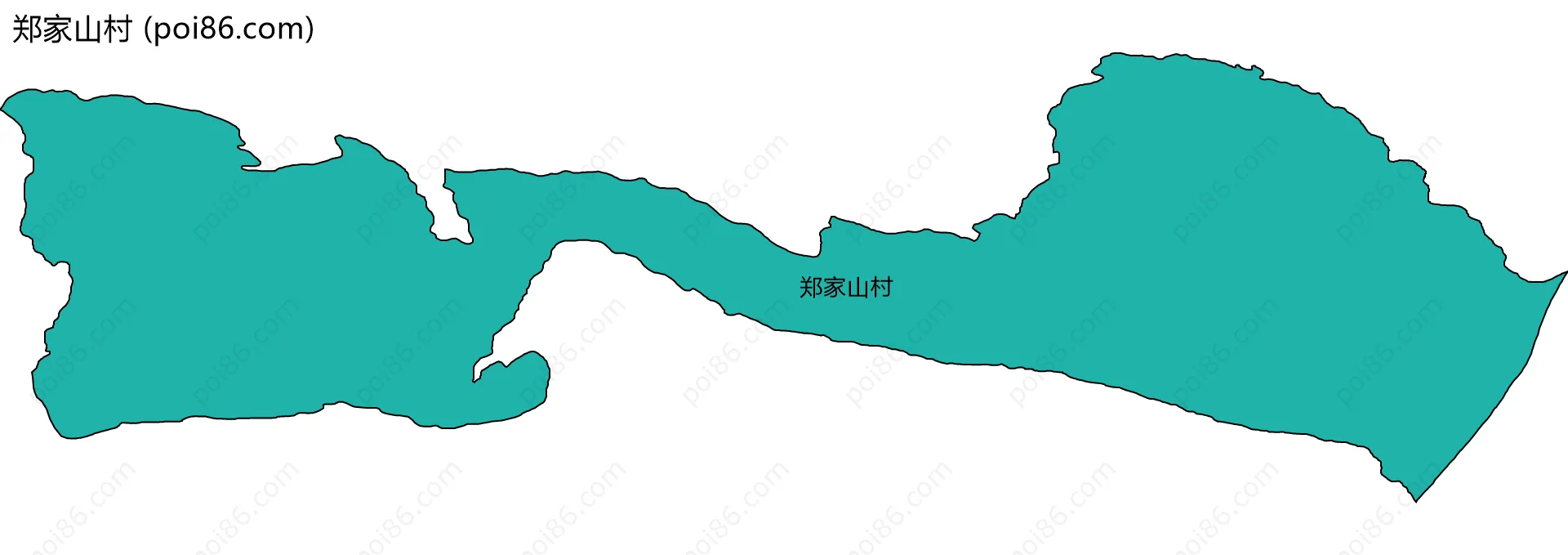 郑家山村边界地图