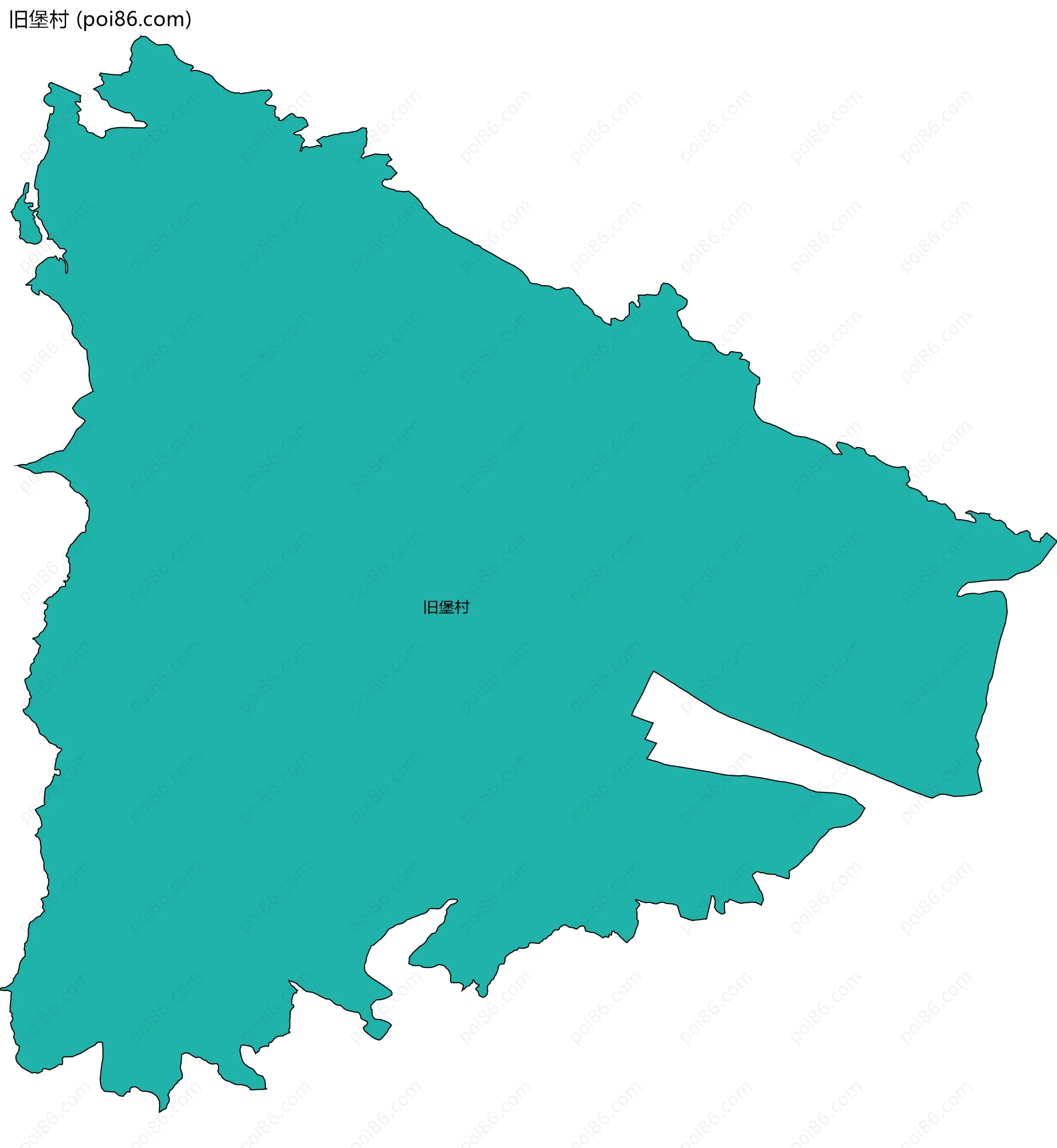 旧堡村边界地图