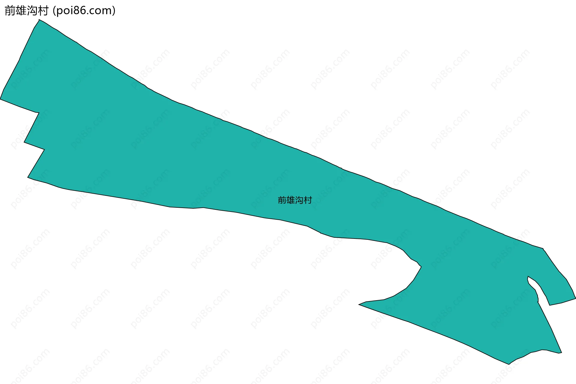 前雄沟村边界地图