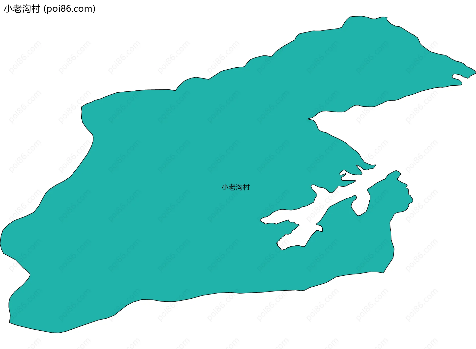 小老沟村边界地图