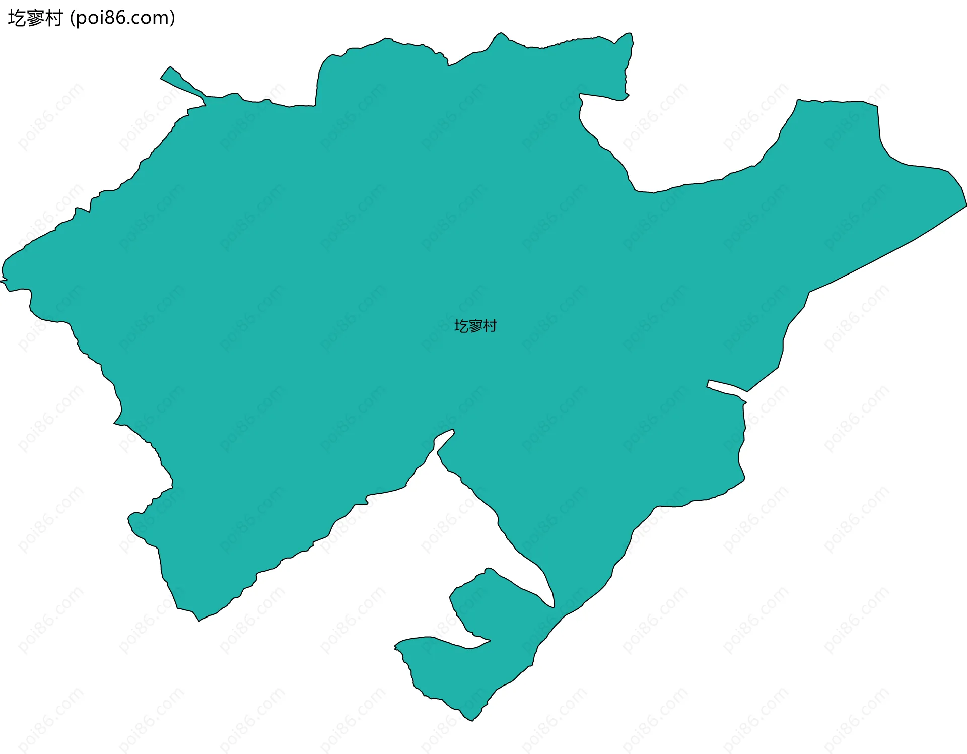 圪寥村边界地图