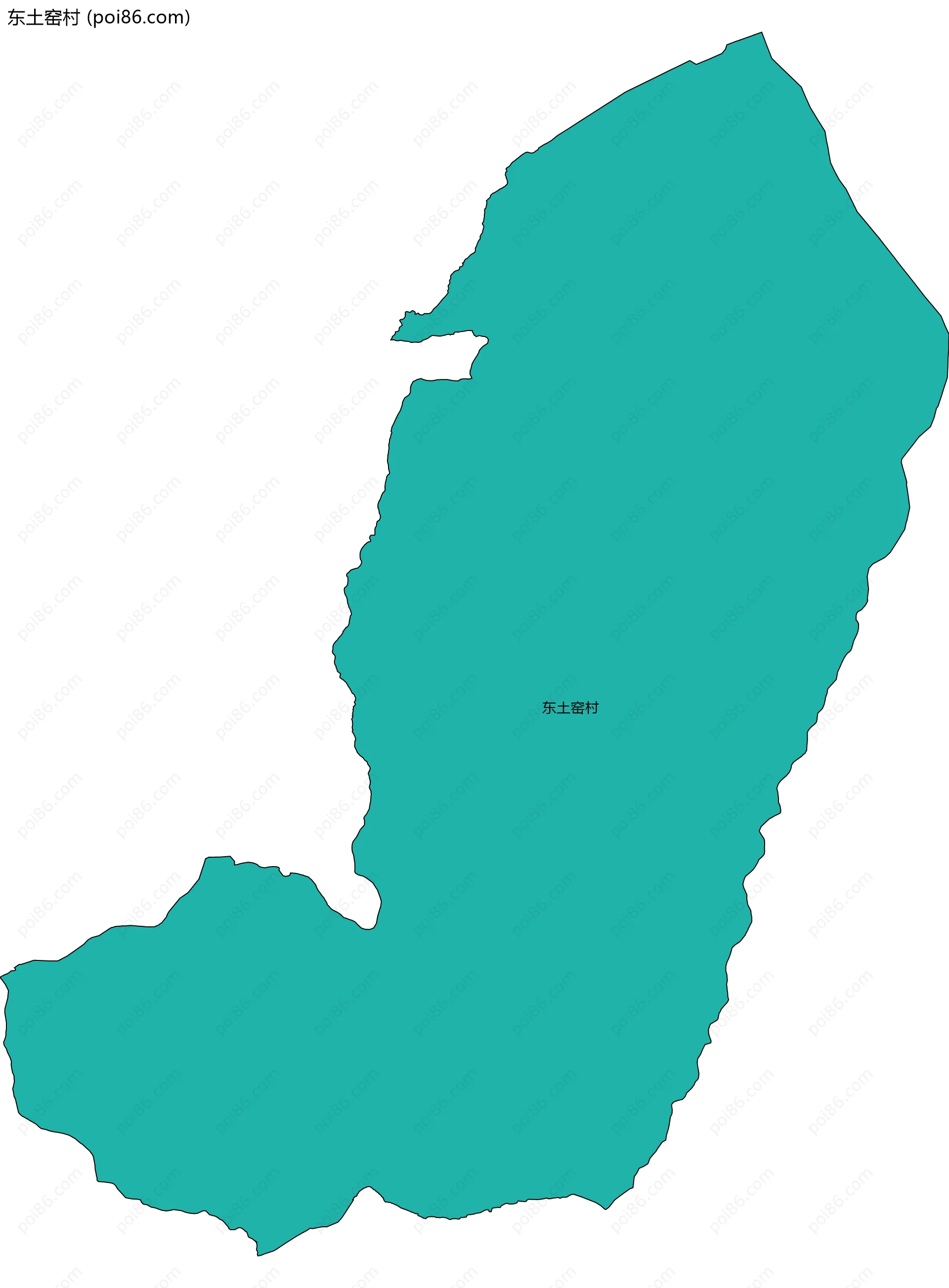 东土窑村边界地图