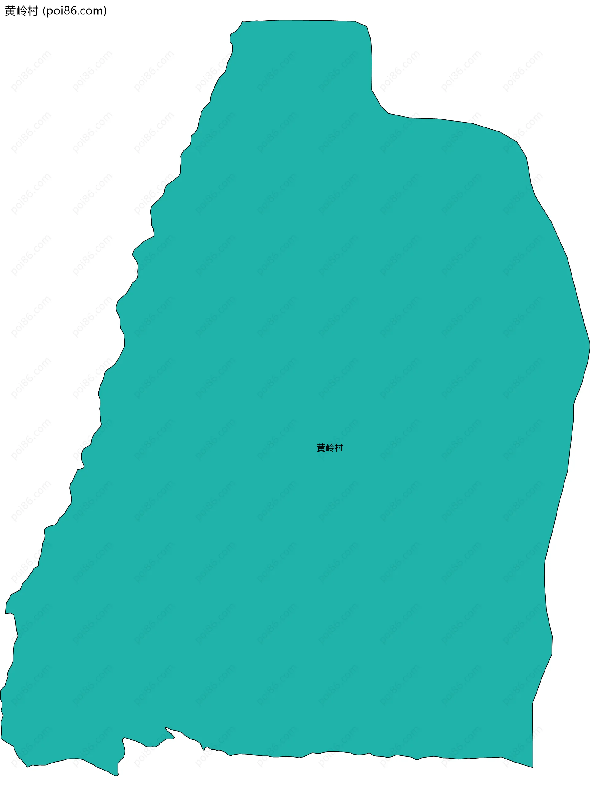 黄岭村边界地图