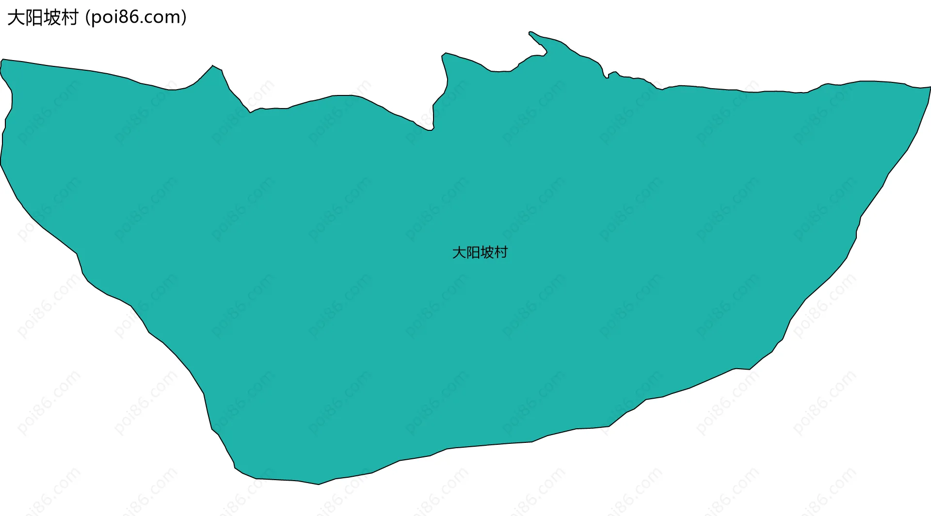 大阳坡村边界地图