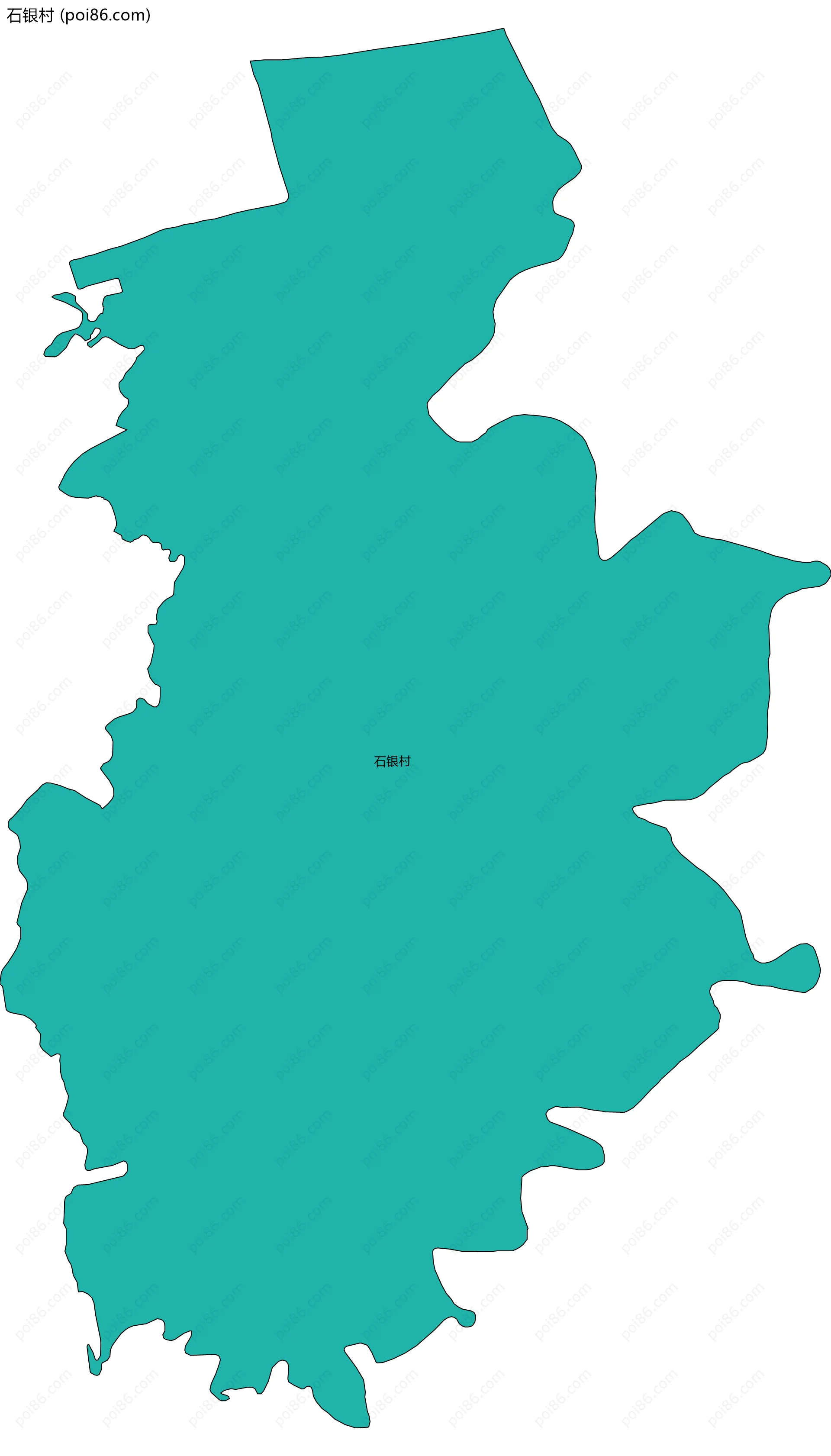 石银村边界地图