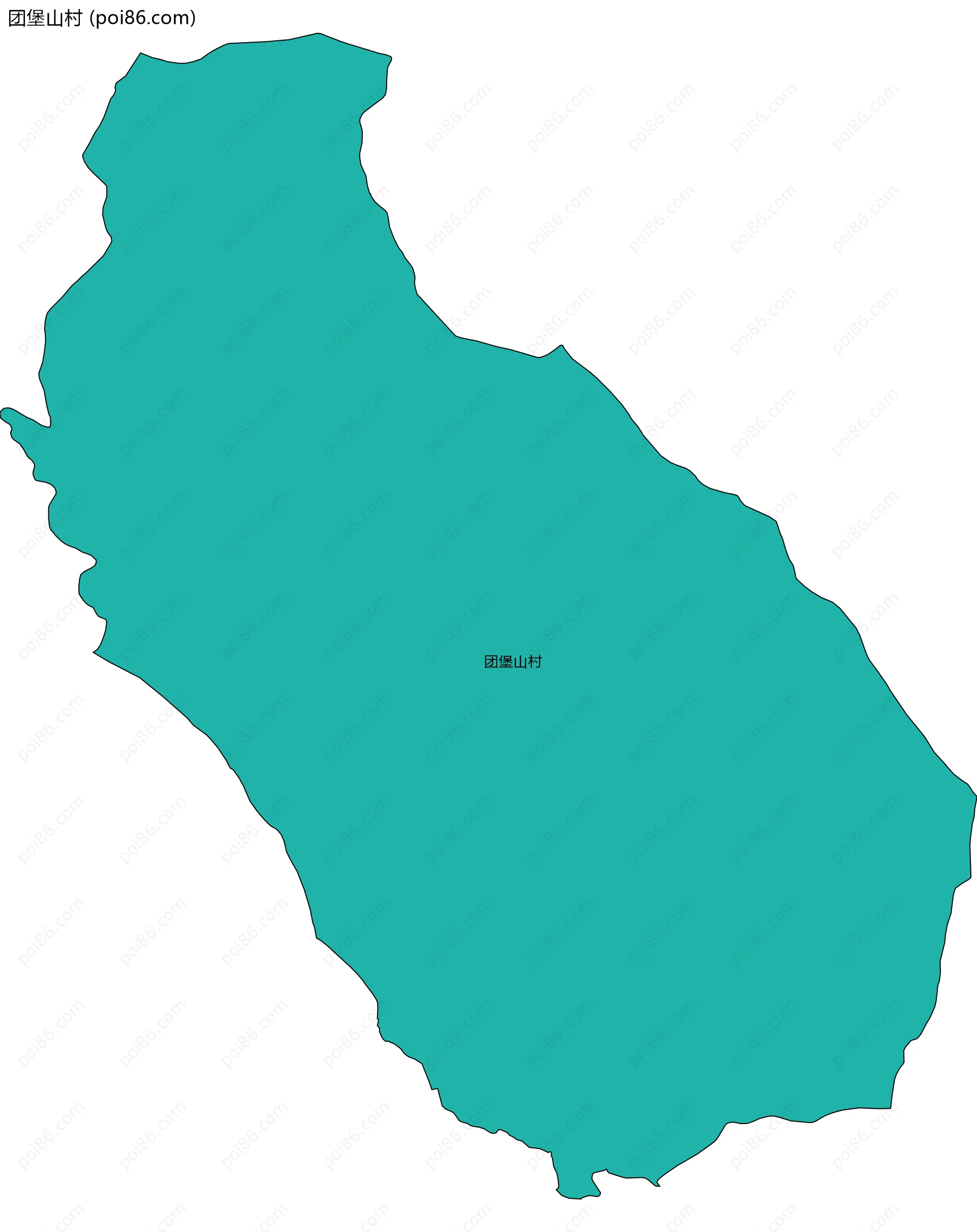 团堡山村边界地图