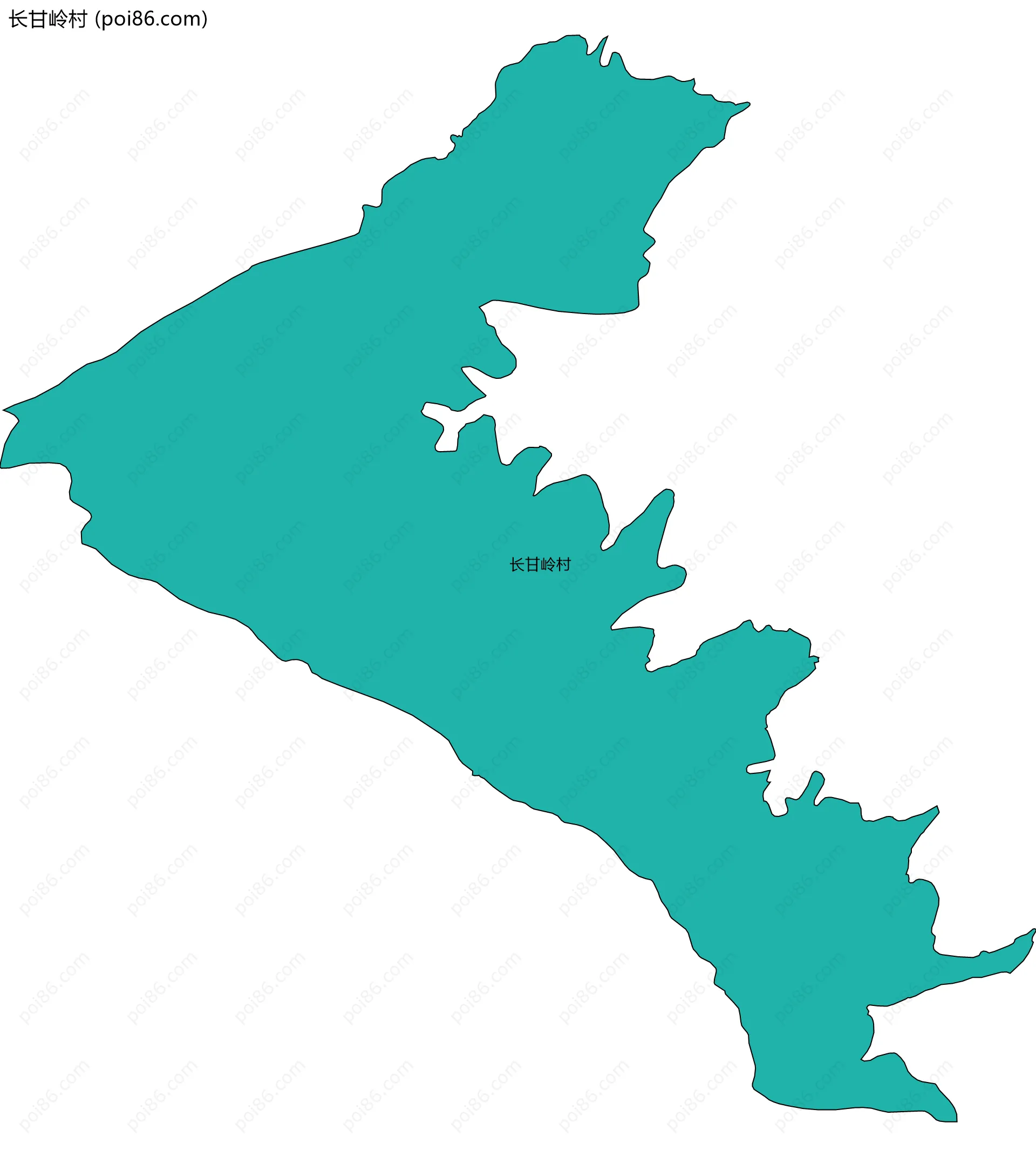 长甘岭村边界地图