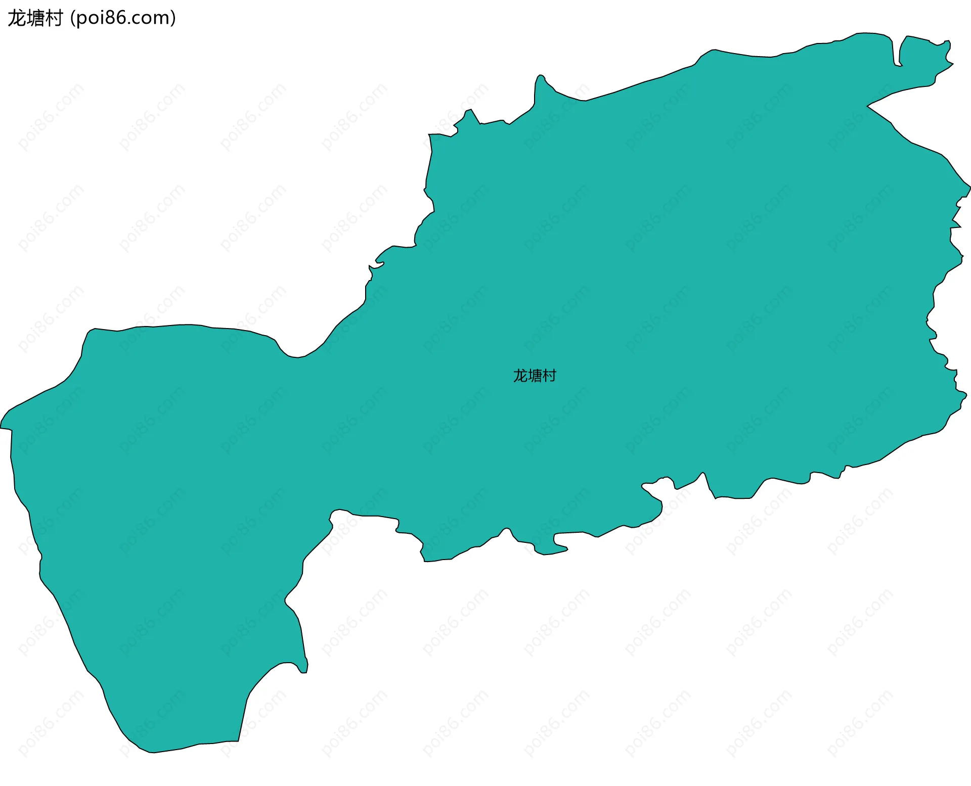 龙塘村边界地图