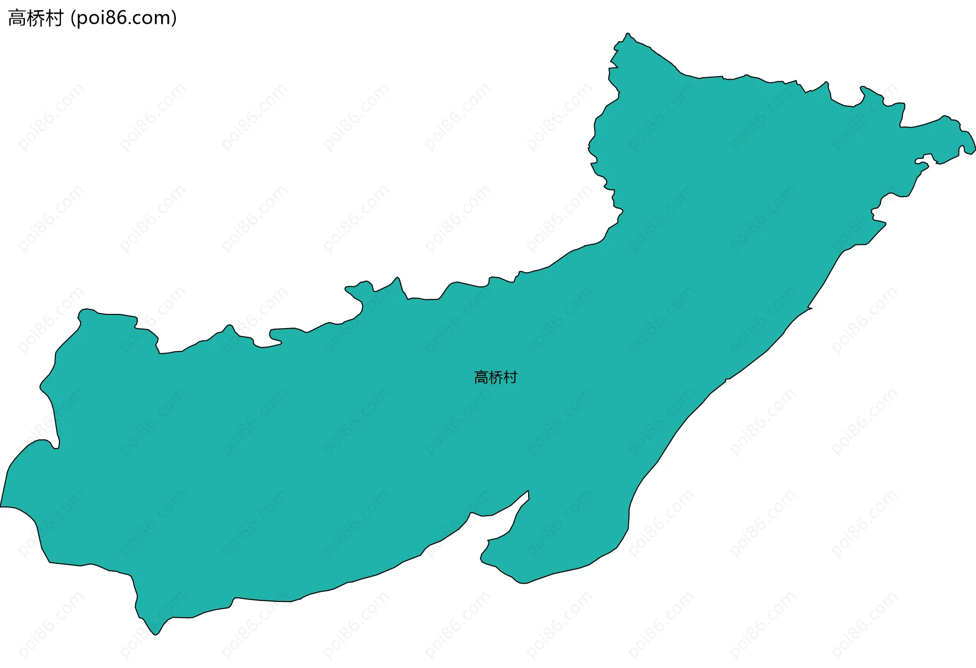高桥村边界地图