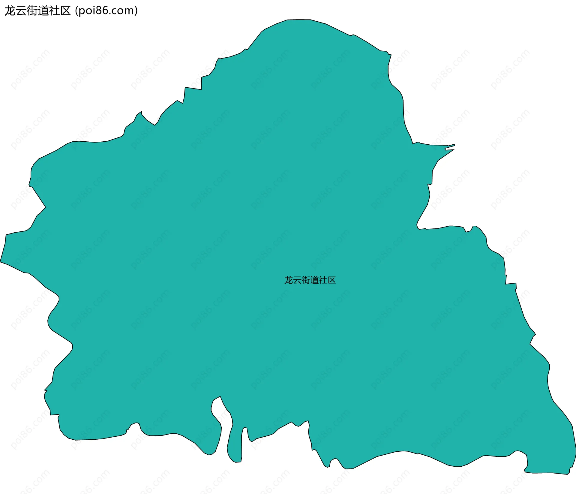 龙云街道社区边界地图